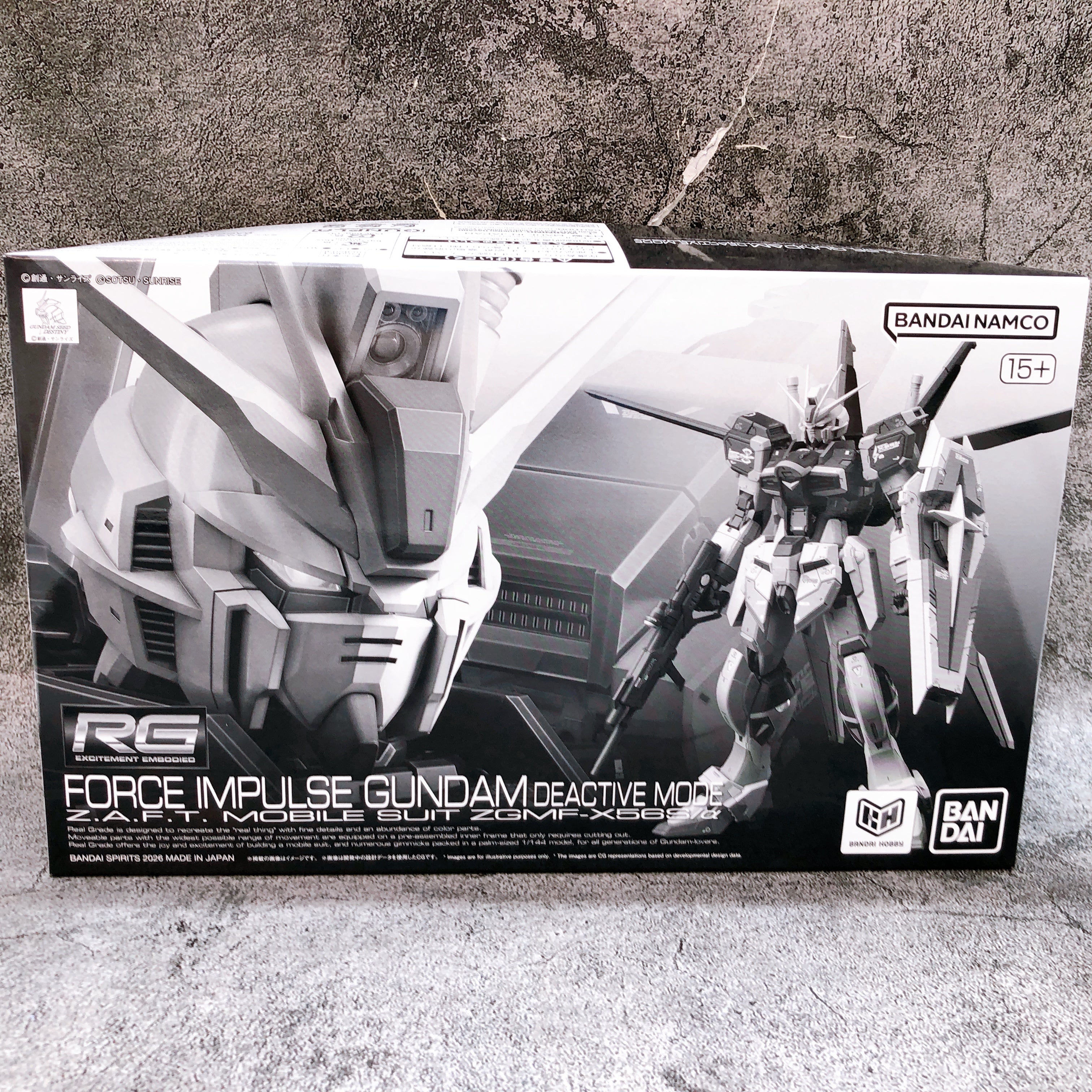 RG 1/144 Force Impulse Gundam Deactive Mode Model Kit 15+ Premium Bandai Japan