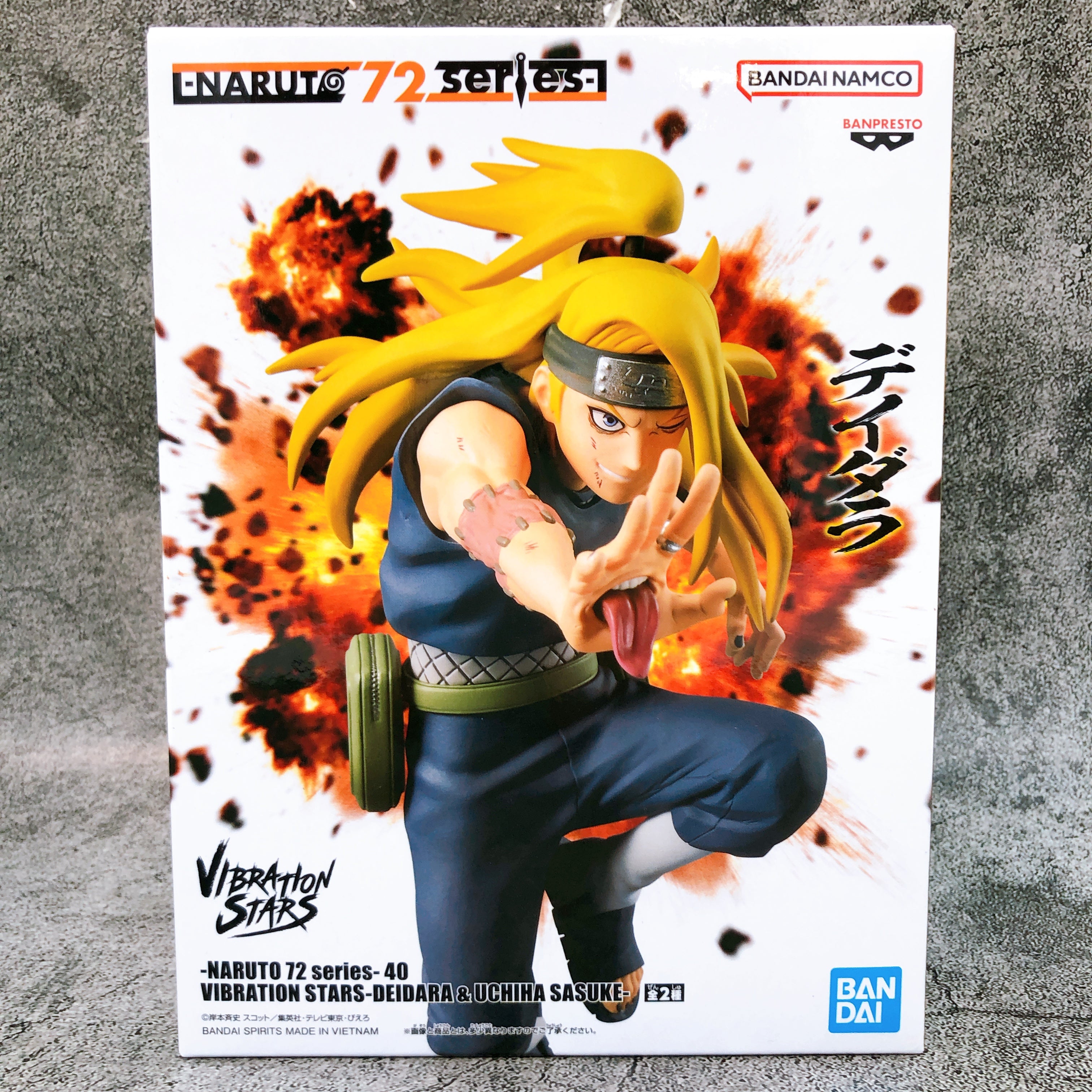 NARUTO 72 series 40 Deidara VIBRATION STARS Figure BANPRESTO Japan AUTHENTIC NEW