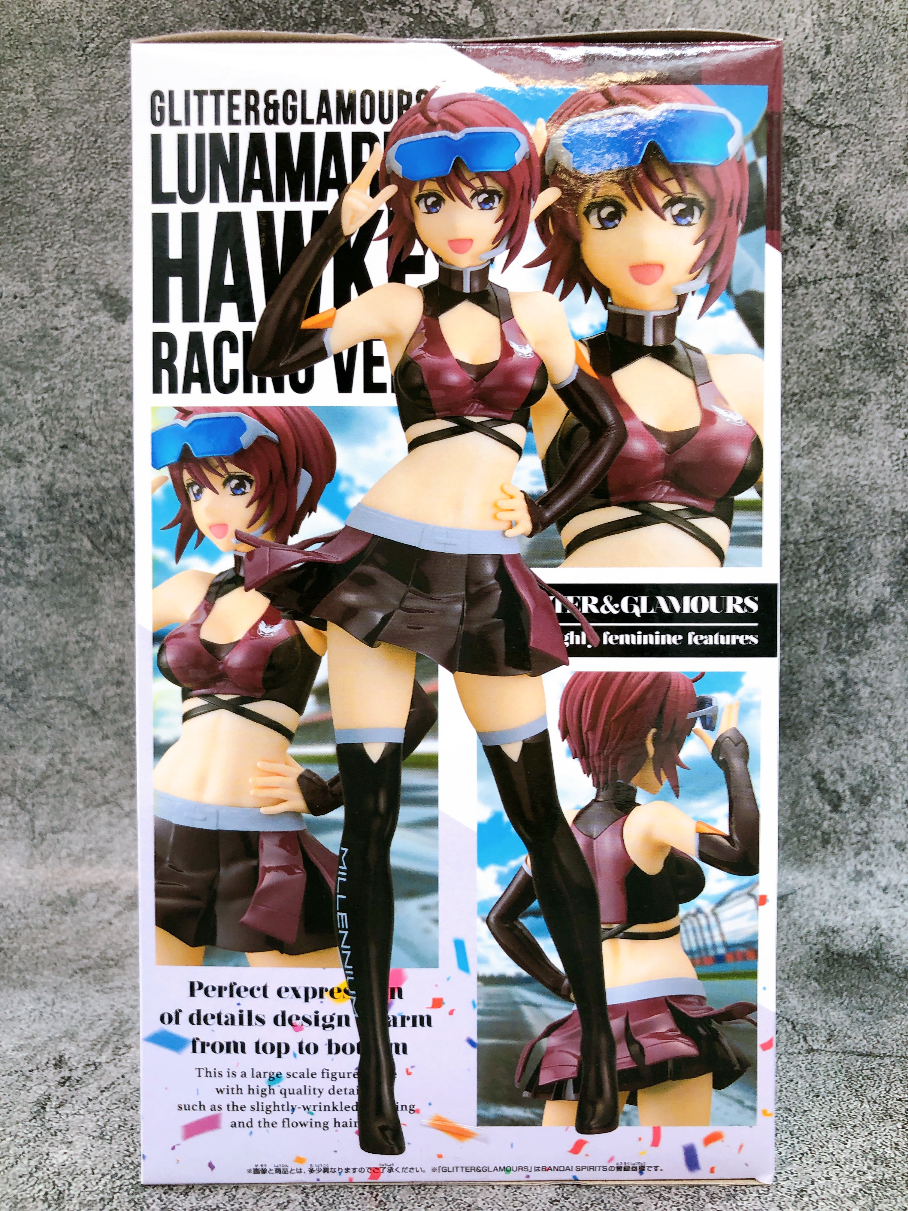 Gundam SEED FREEDOM Lunamaria Hawke Racing ver. GLITTER & GLAMOURS Figure NEW
