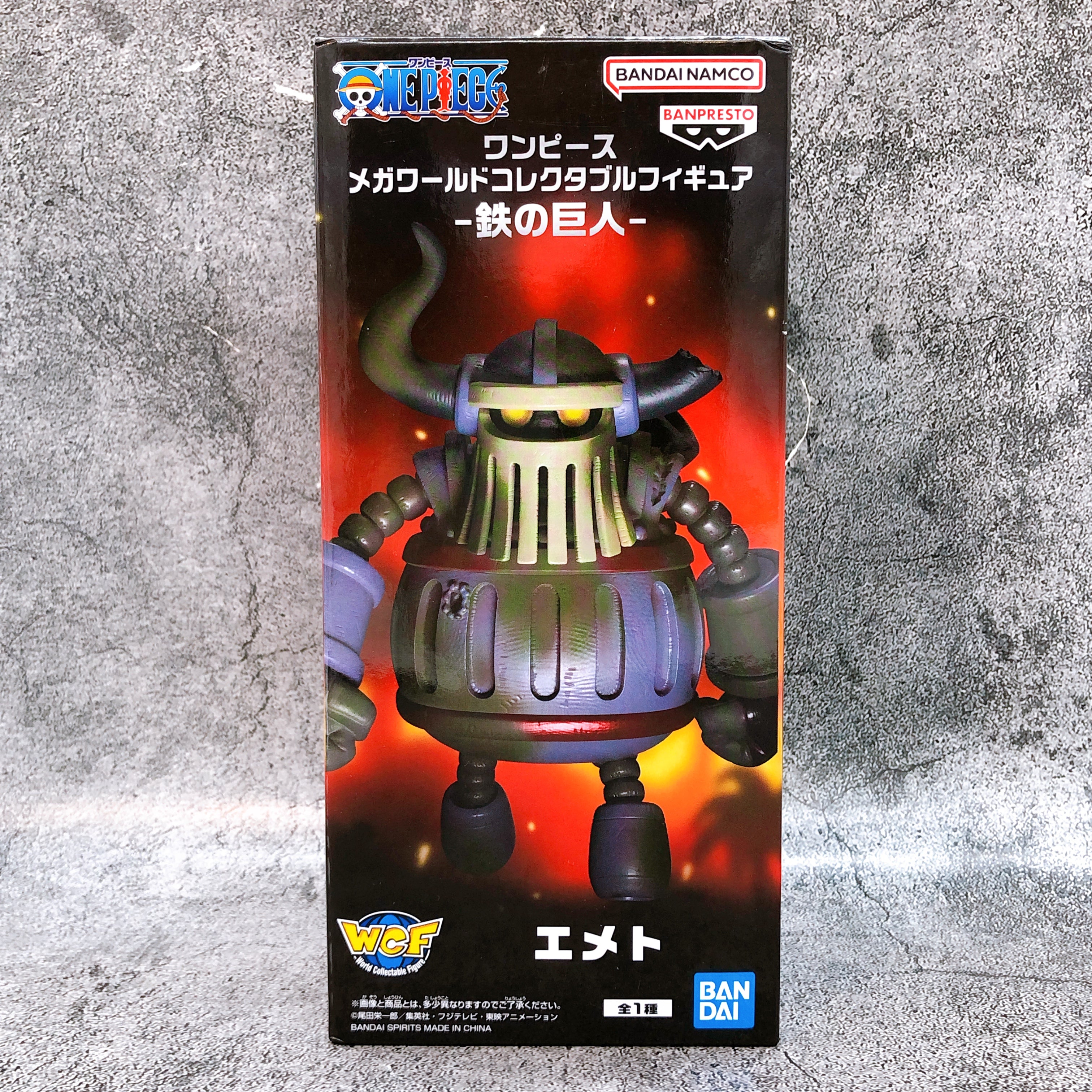 One Piece Iron Giant Emet Mega World Collectable Figure BANPRESTO Japan Sealed