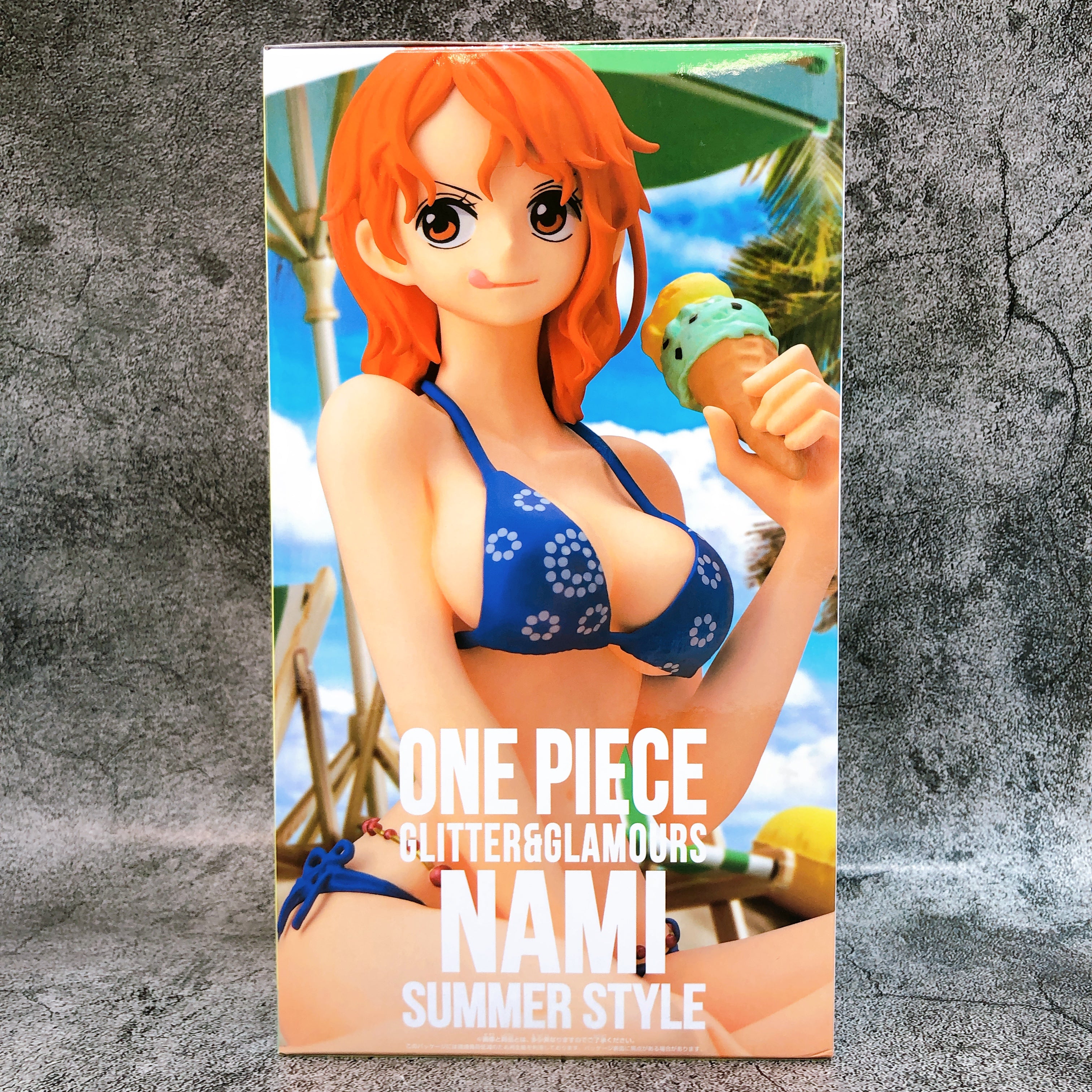 One Piece Nami SUMMER STYLE GLITTER & GLAMOURS Figure BANPRESTO Japan AUTHENTIC