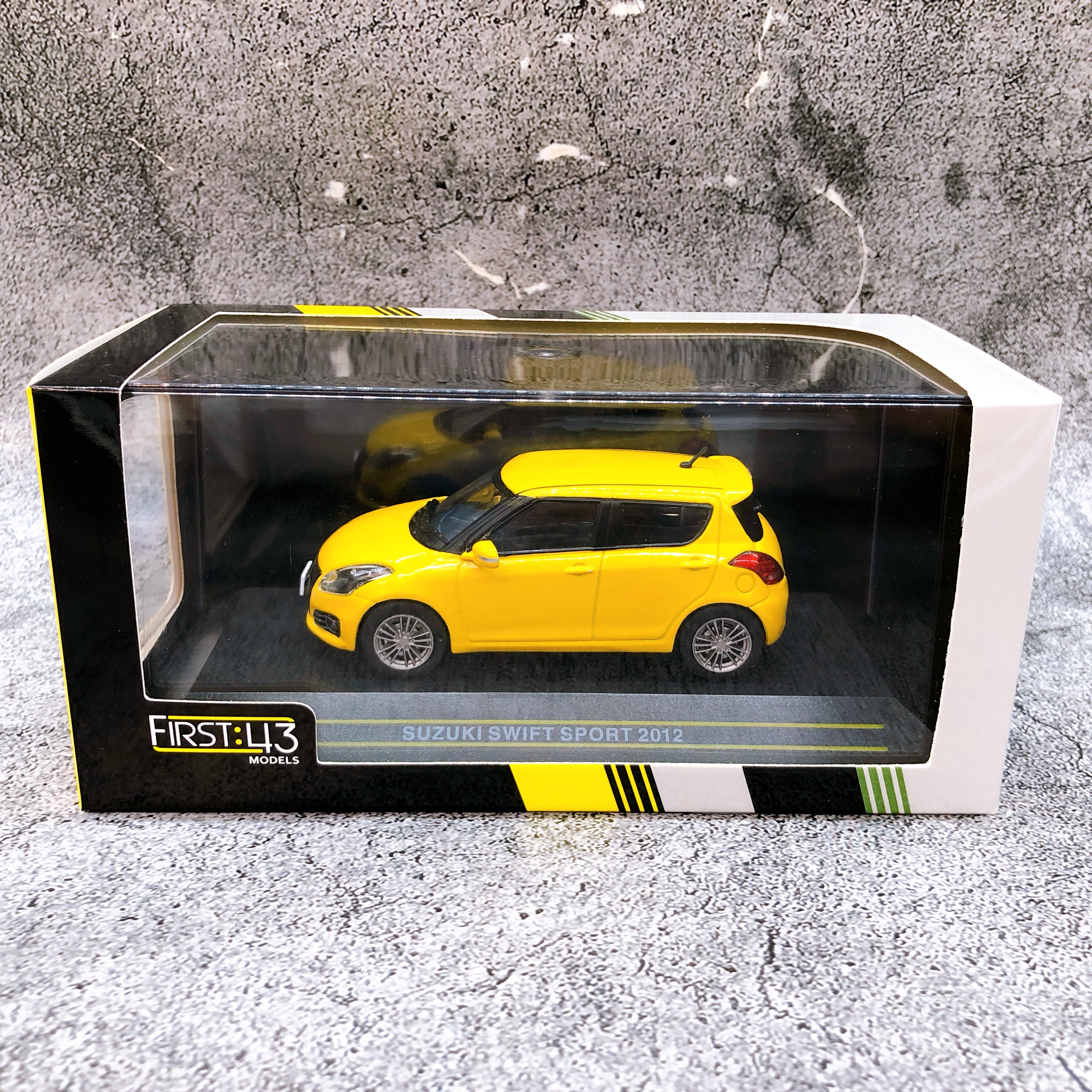 FIRST:43 Models Suzuki Swift Sports 2012 Yellow 1/43 Scale Japan NEW FASTSHIP