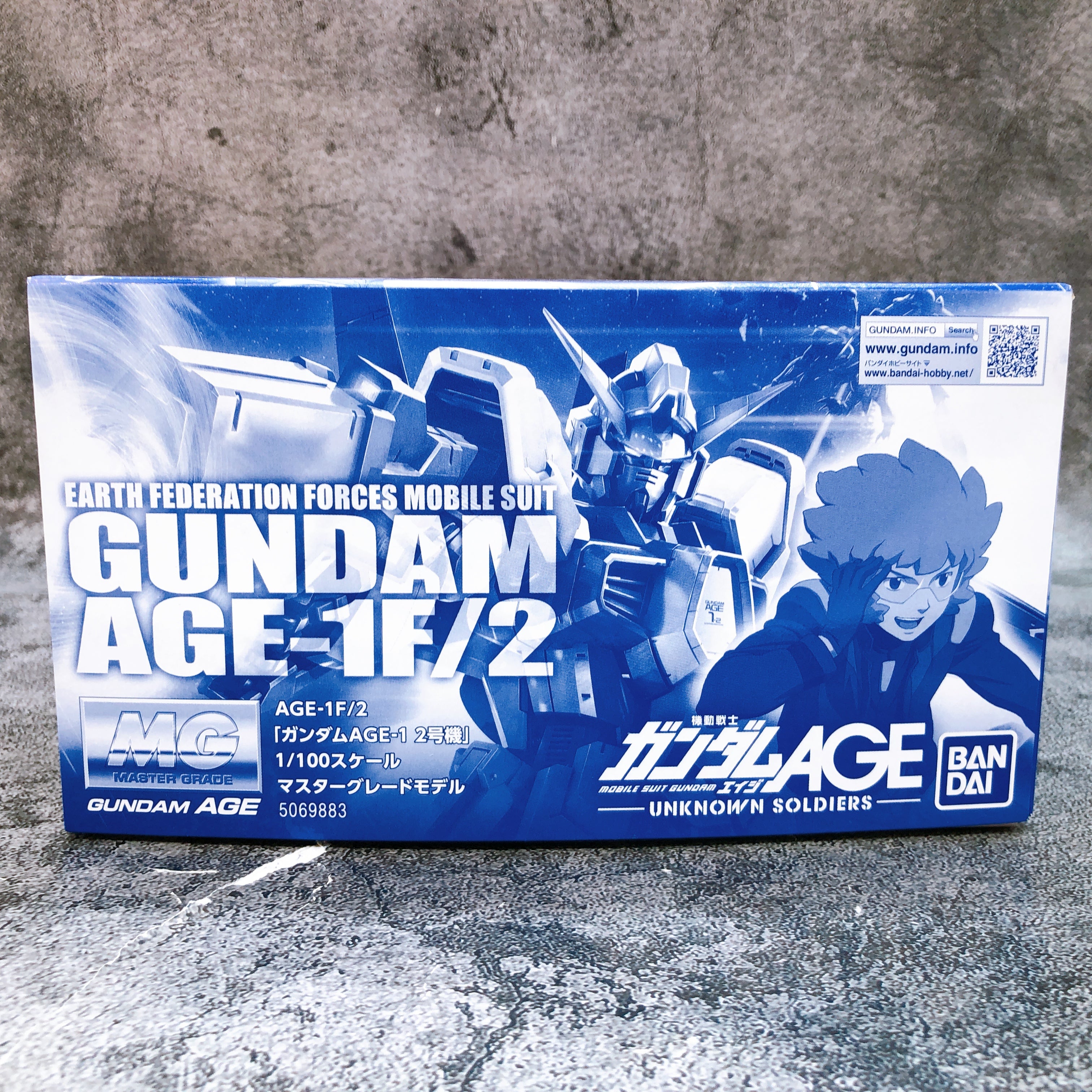 MG 1/100 Gundam AGE-1F/2 Unit 2 Gunpla Model Kit 15+ Premium Bandai NEW FASTSHIP
