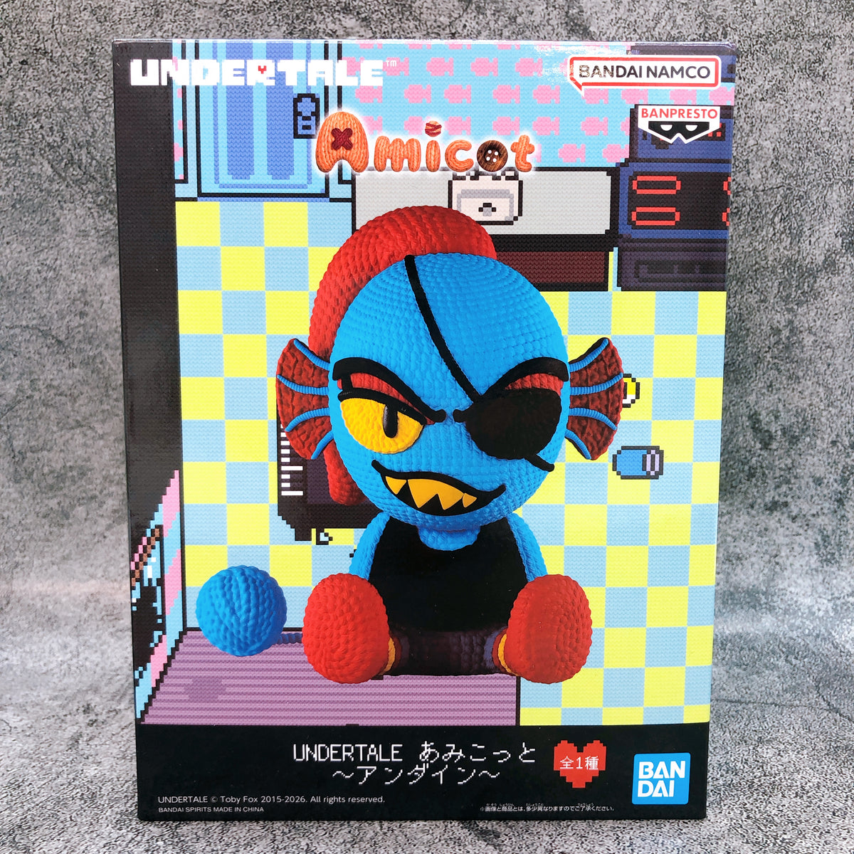 UNDERTALE Undyne Amicot Figure BANPRESTO Japan Sealed AUTHENTIC FASTSHIP 15+