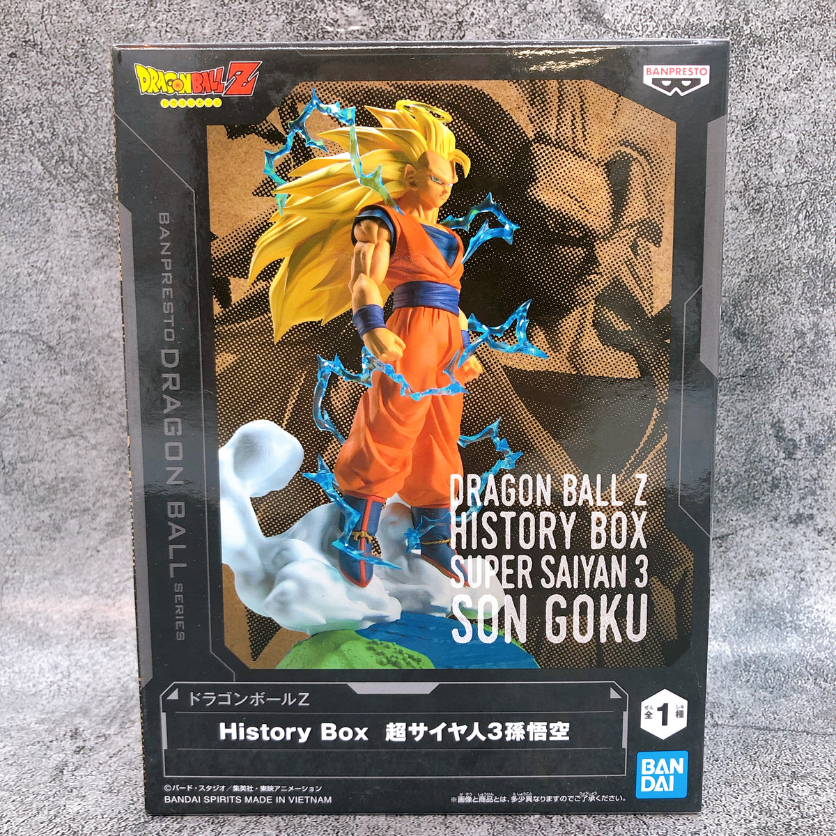 Dragon Ball Z Super Saiyan 3 Son Goku History Box Figure BANPRESTO Japan 15+