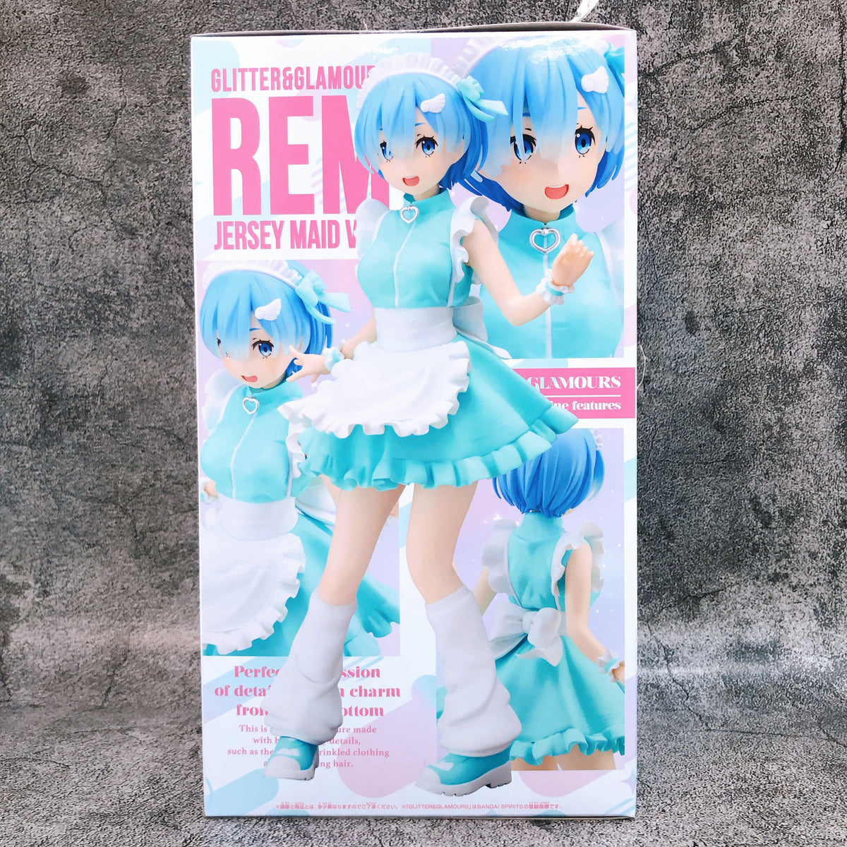 Re:Zero Rem JERSEY Maid ver. GLITTER & GLAMOURS Figure BANPRESTO Japan AUTHENTIC