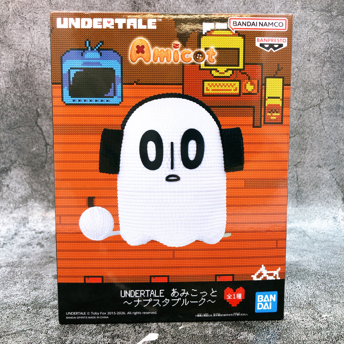 UNDERTALE Napstablook Amicot Figure BANPRESTO Japan NEW AUTHENTIC FASTSHIP 15+