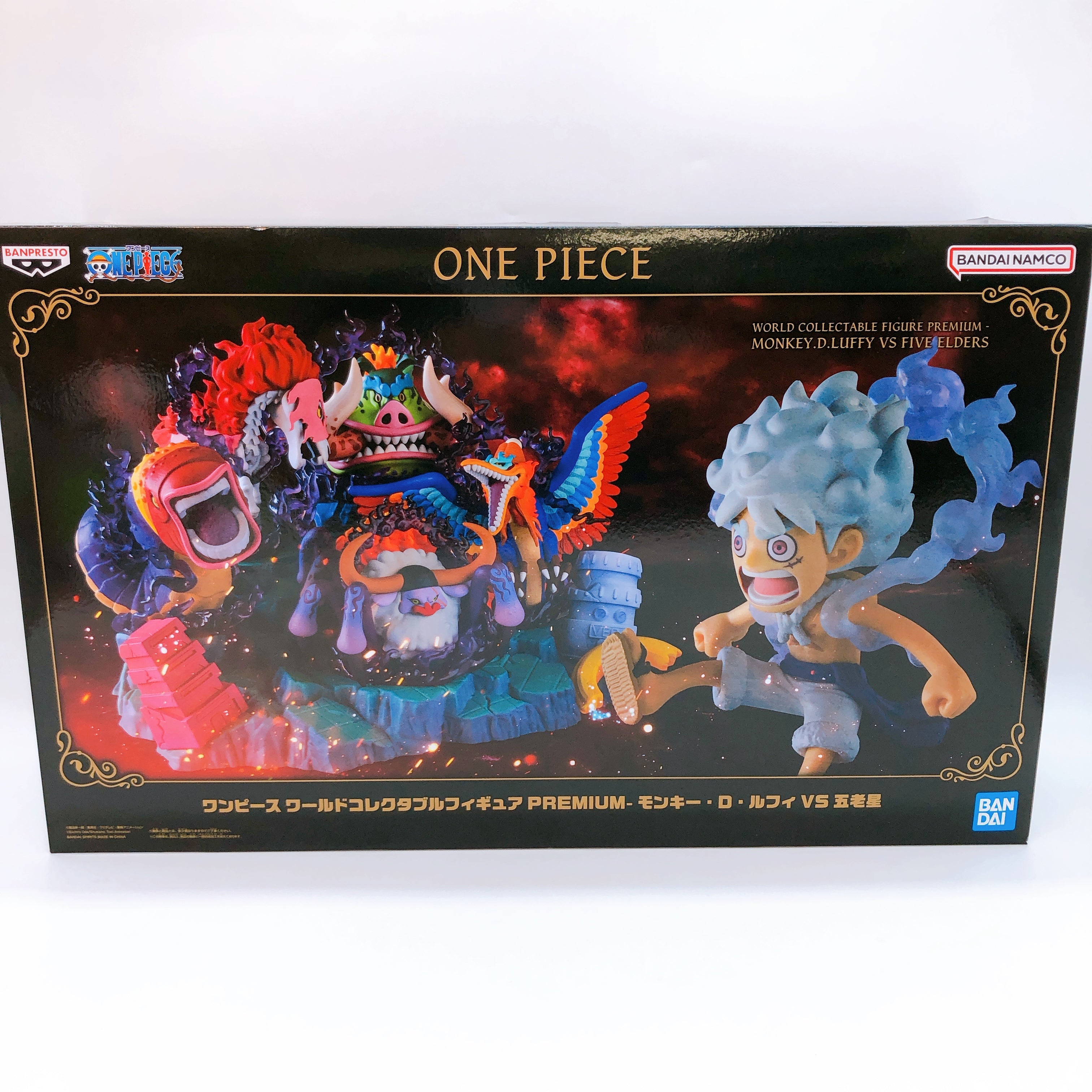 One Piece Monkey D. Luffy vs Five Elders World Collectable Figure Prem