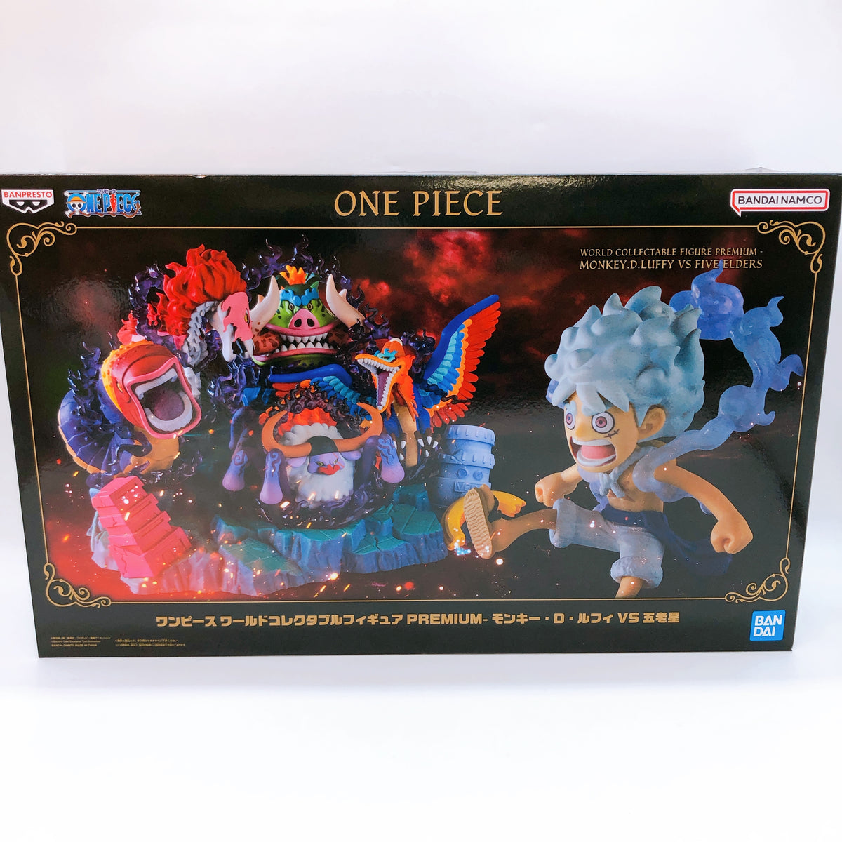 One Piece Monkey D. Luffy vs Five Elders World Collectable Figure Premium Bandai