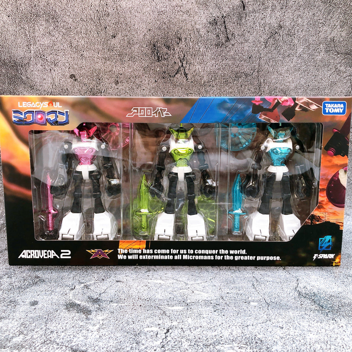LEGACYSOUL Microman Acroyear 2 Action Figure 3pcs T-Spark Takara Tomy Japan 15+