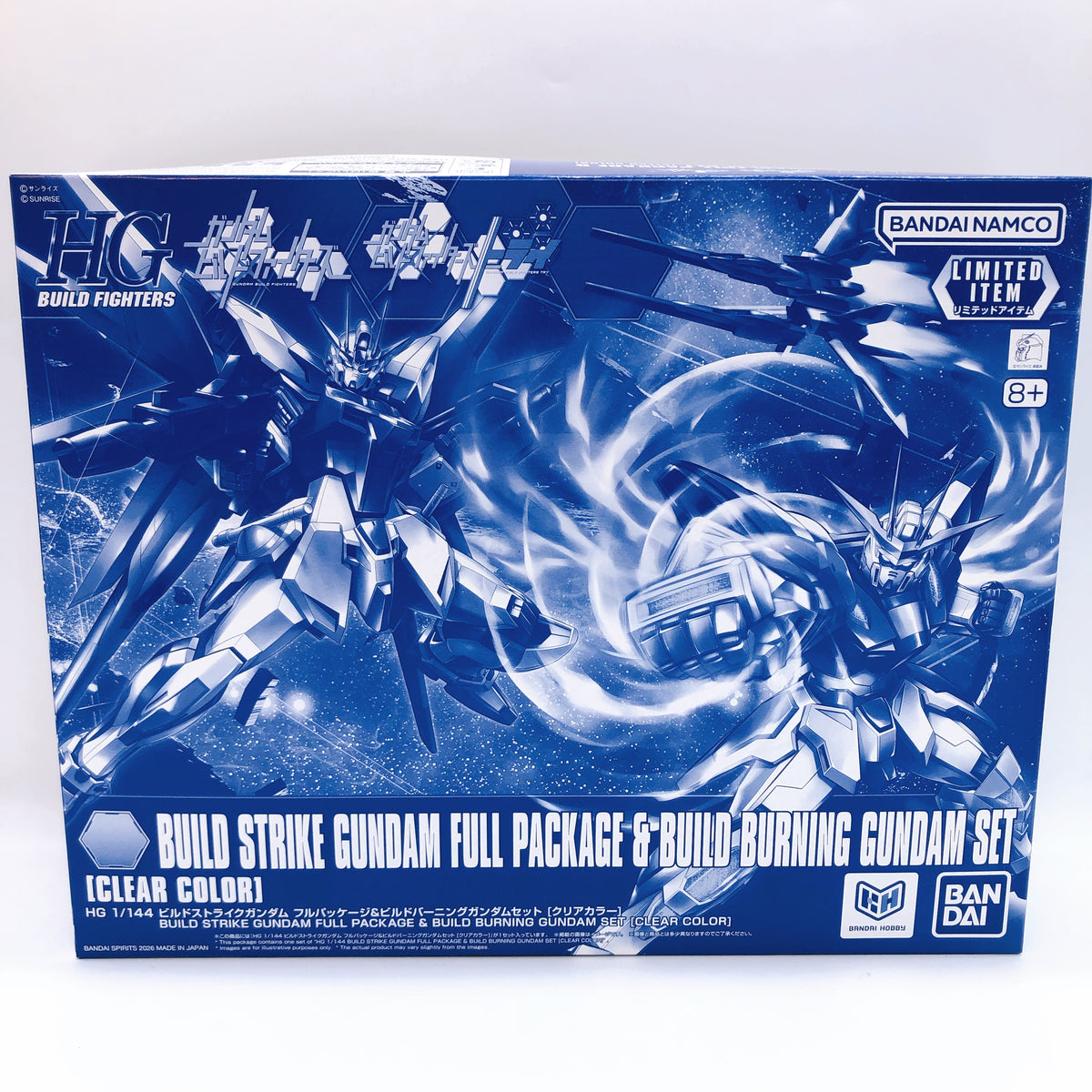 HG 1/144 Build Strike Gundam Full Package & Build Burning Gundam Set Clear Color