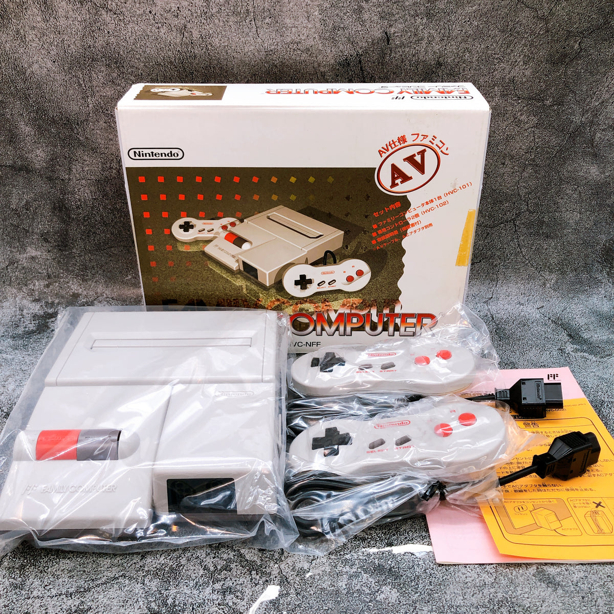 Nintendo AV Famicom New Family Computer Console HVC-NFF HVC-101 NES Japan Tested