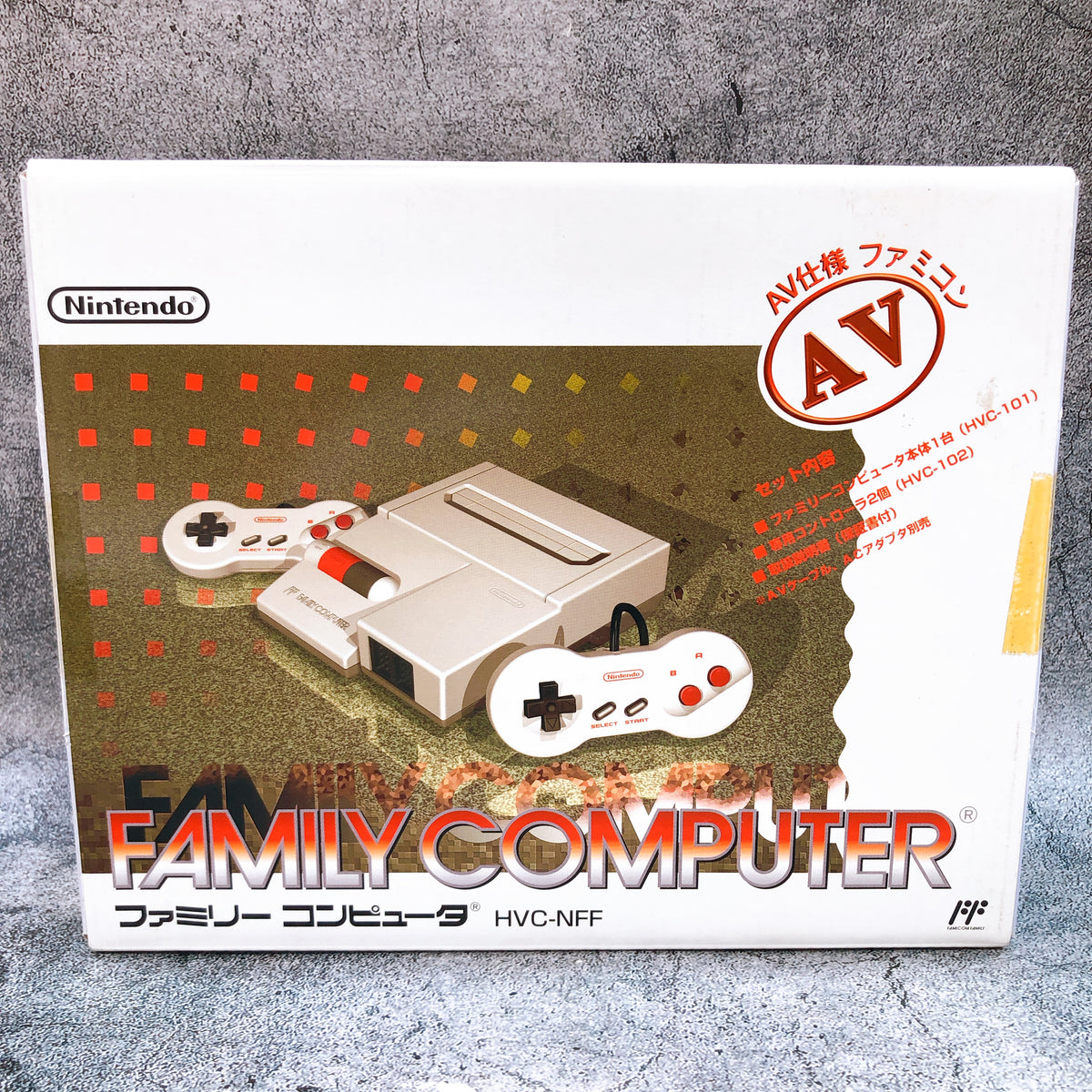 Nintendo AV Famicom New Family Computer Console HVC-NFF HVC-101 NES Japan Tested