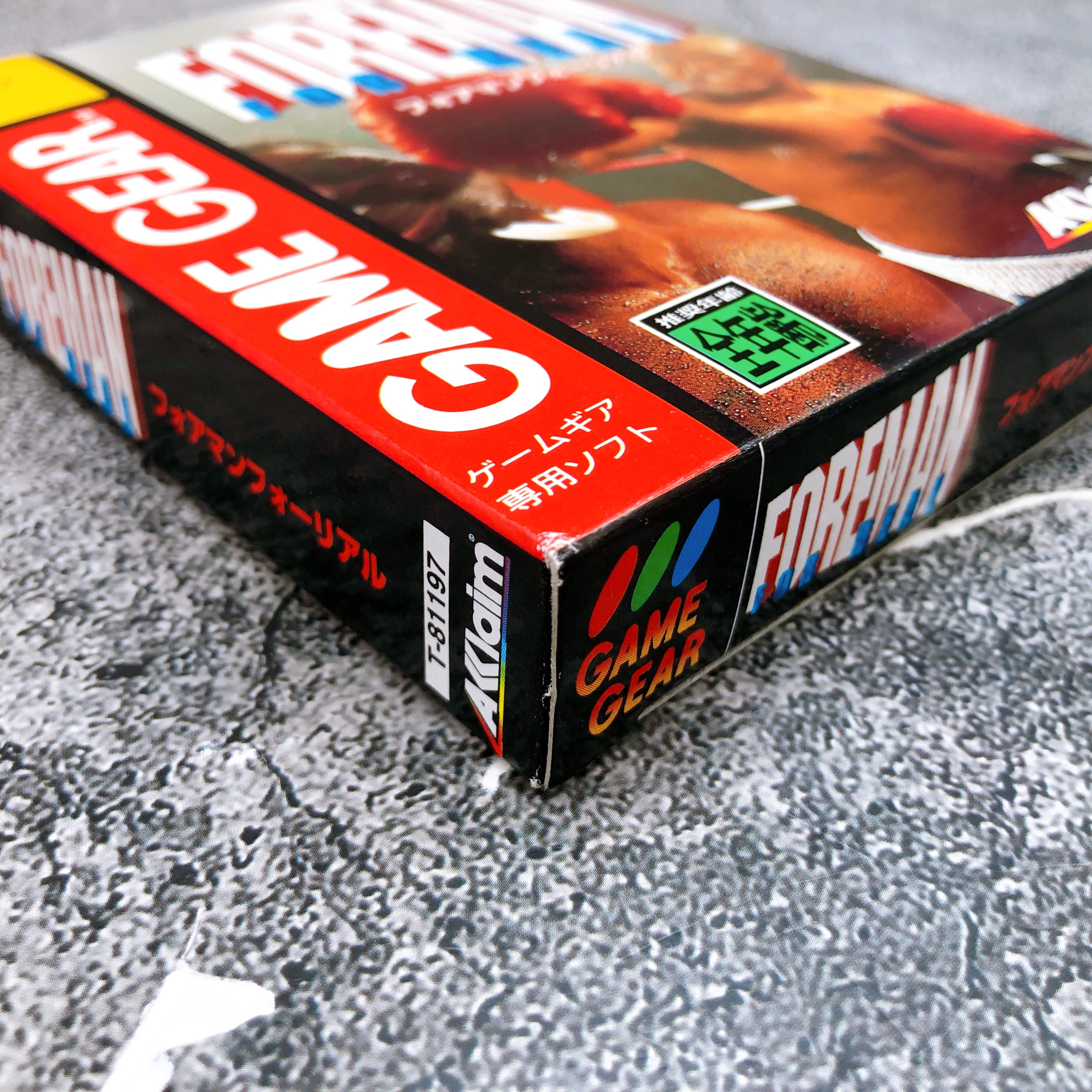 Sega Game Gear Foreman For Real GG Acclaim Japan Boxing Rare Retro Game