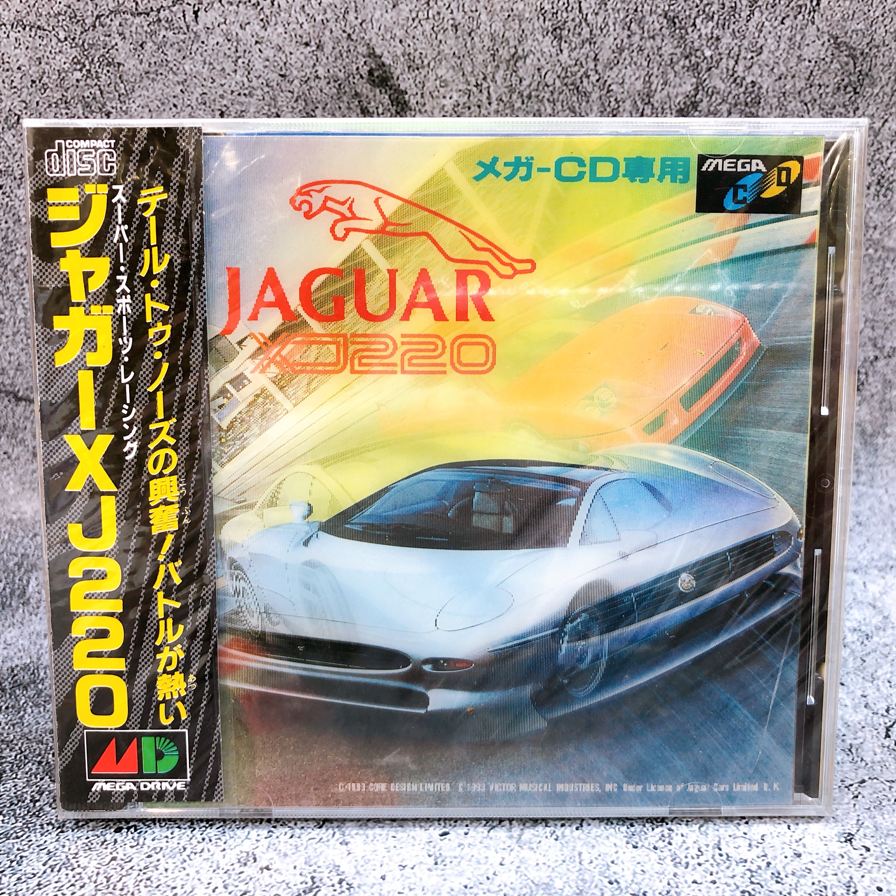 Mega CD Jaguar XJ220 SEGA CD Mega Drive Racing Game Japan Sealed NEW A