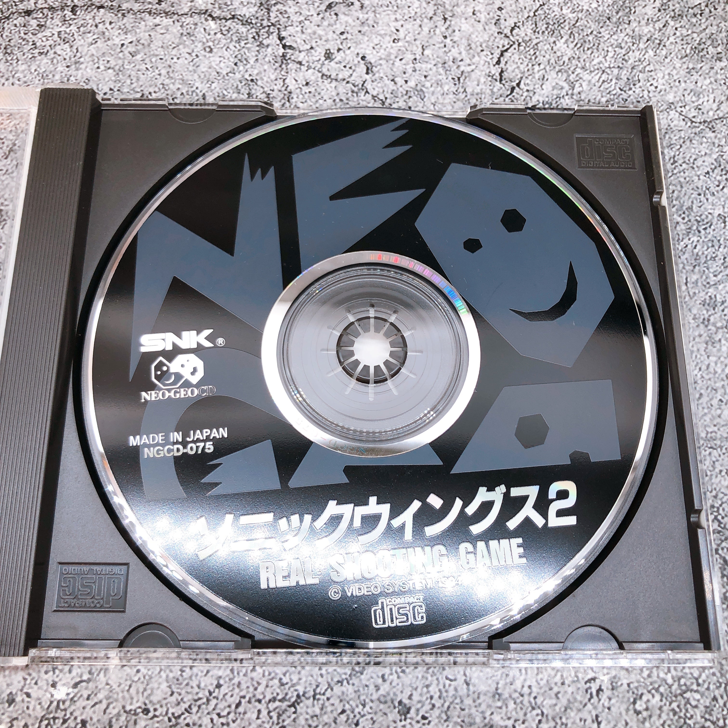 Neo Geo CD Sonic Wings 2 VIDEO SYSTEM Japan Shooting Game in Stock