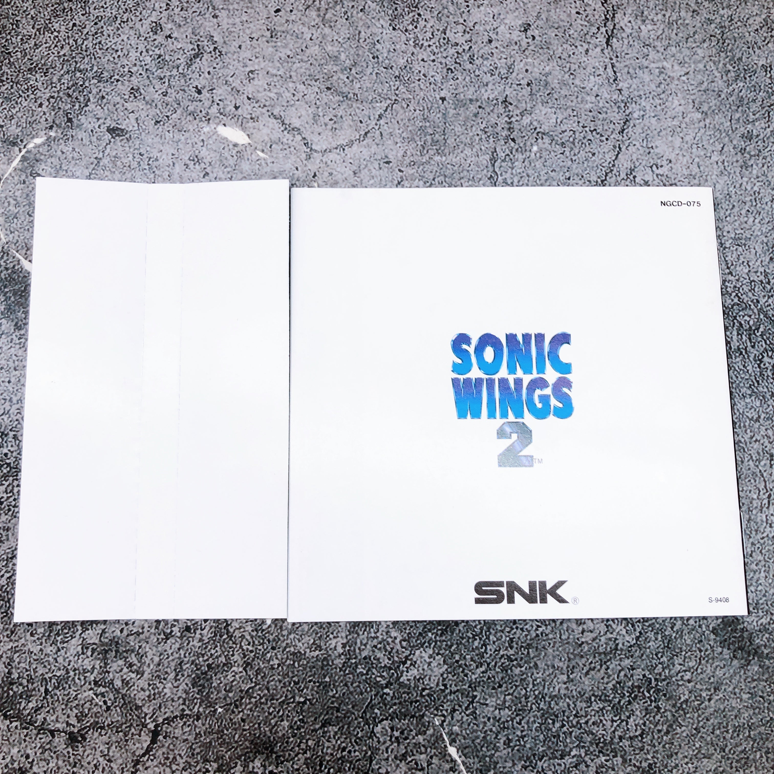 Neo Geo CD Sonic Wings 2 VIDEO SYSTEM Japan Shooting Game in Stock