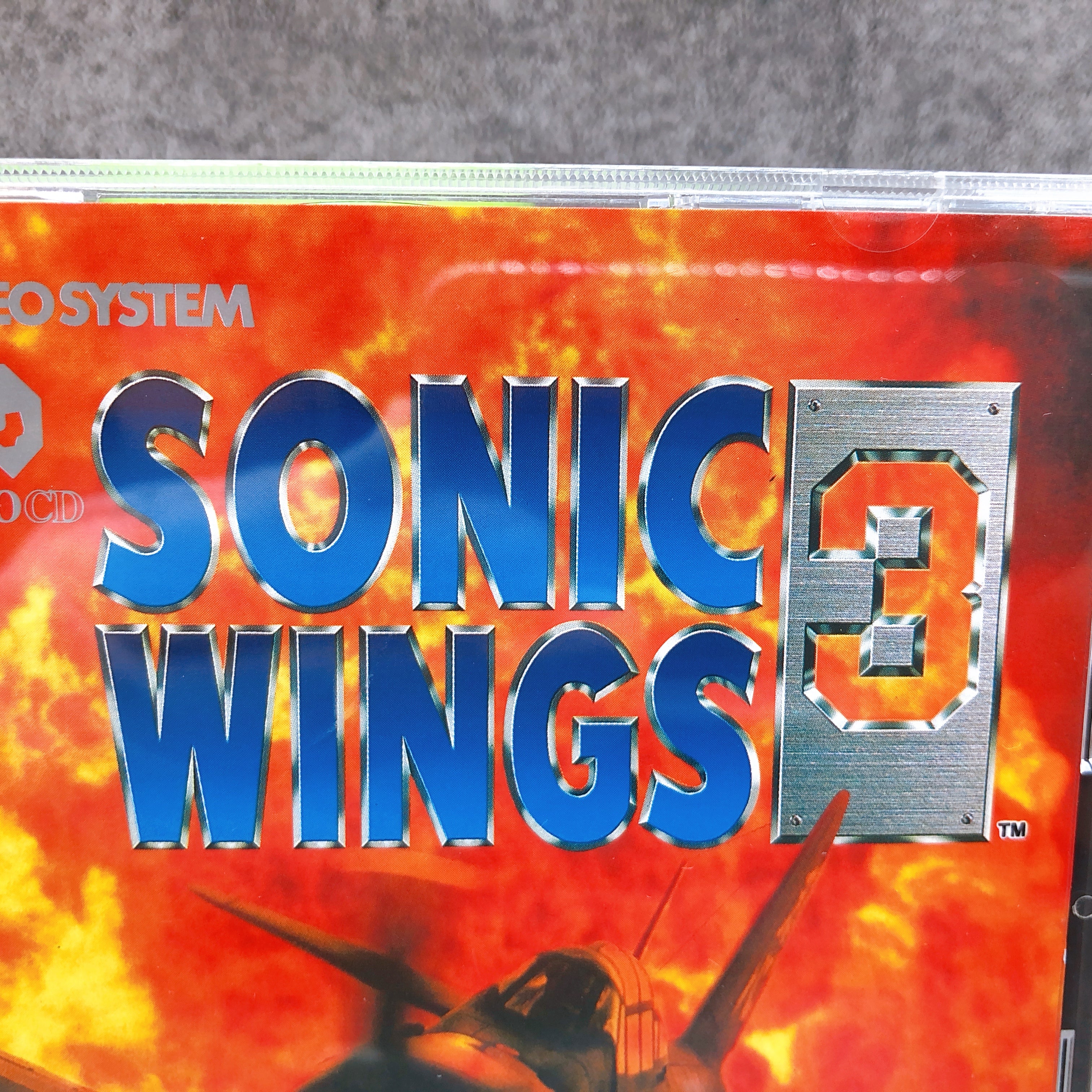 Neo Geo CD Sonic Wings 3 VIDEO SYSTEM Japan Shooting Game in Stock