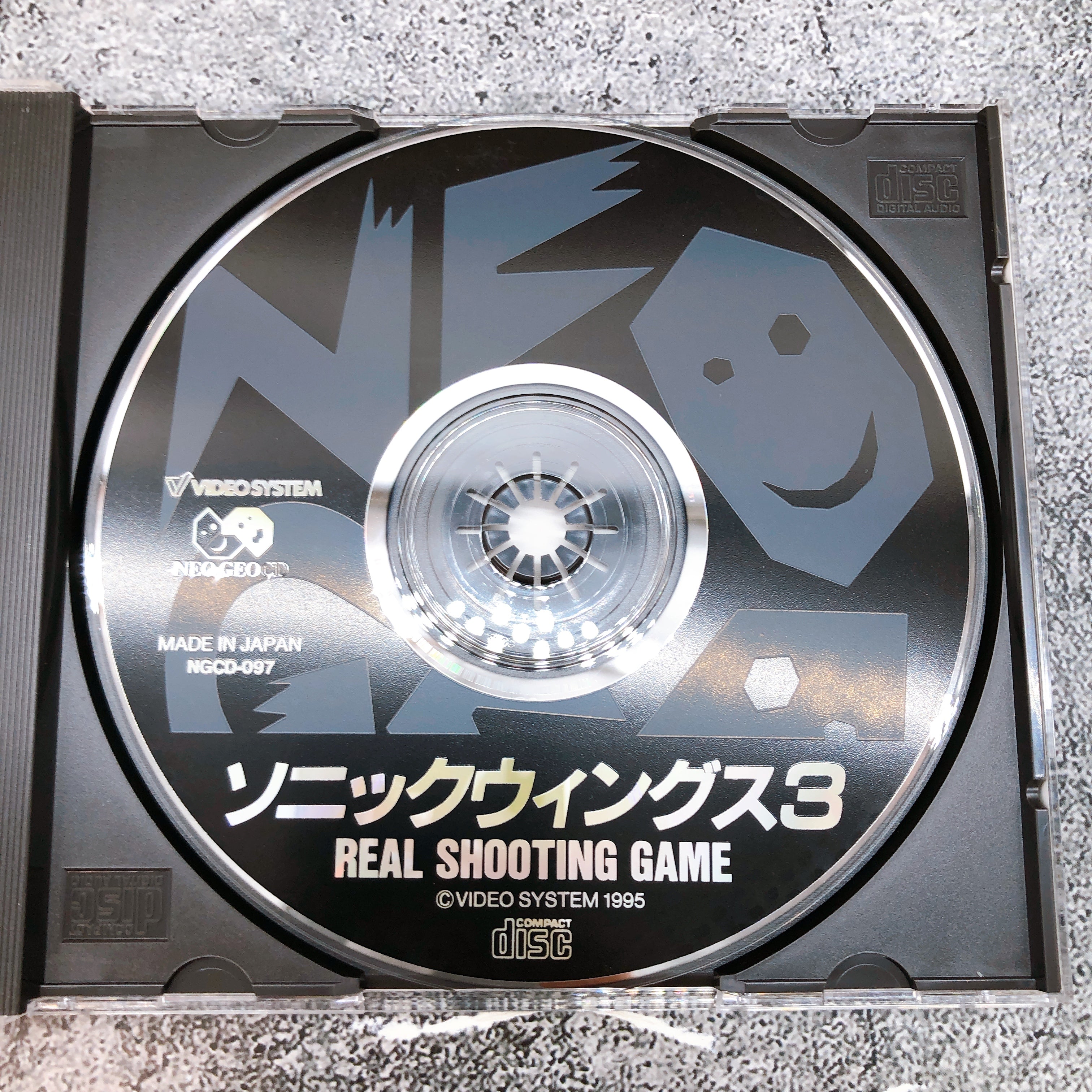 Neo Geo CD Sonic Wings 3 VIDEO SYSTEM Japan Shooting Game in Stock