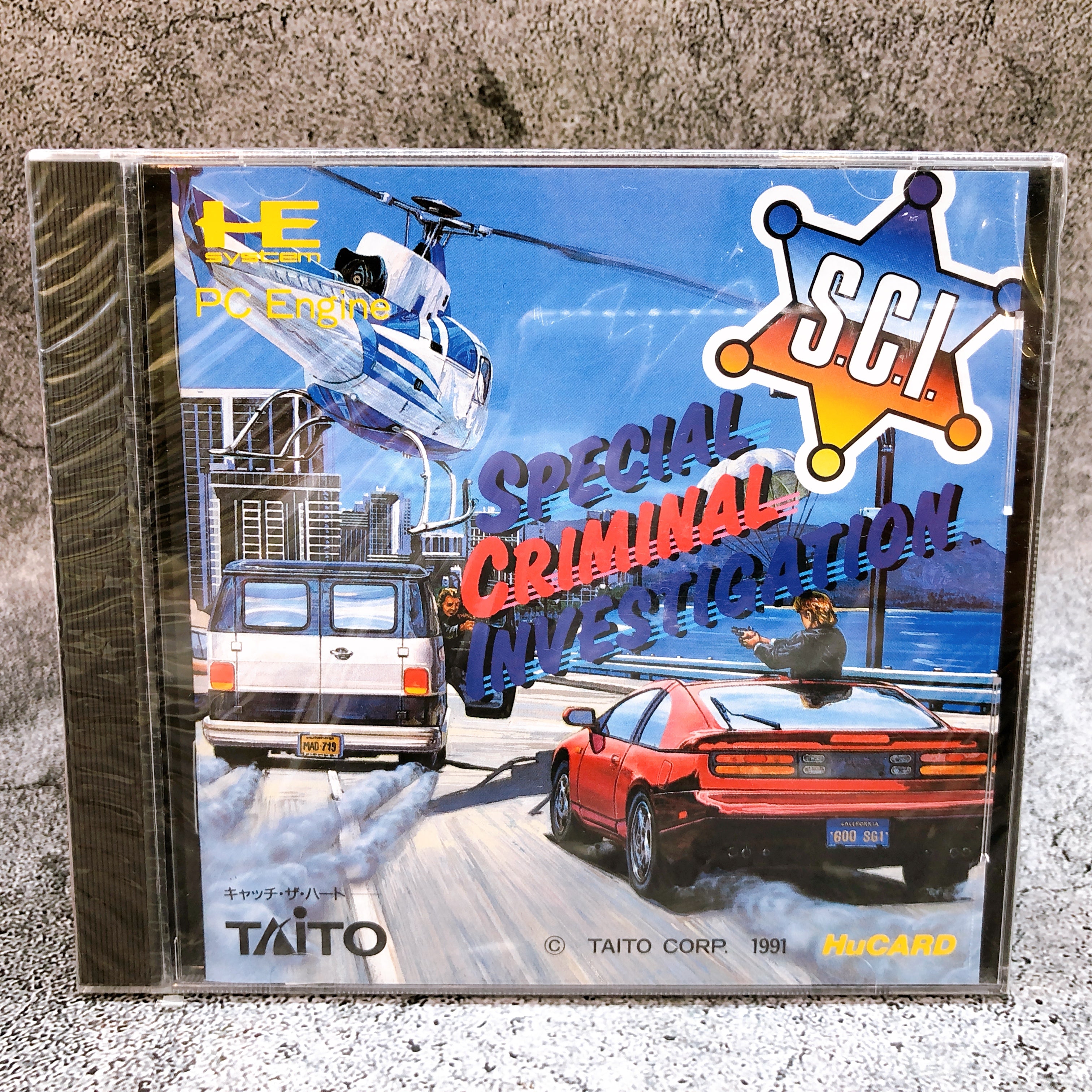PC Engine Hu Card S.C.I. Special Criminal Investigation PCE Taito Japan Game NEW