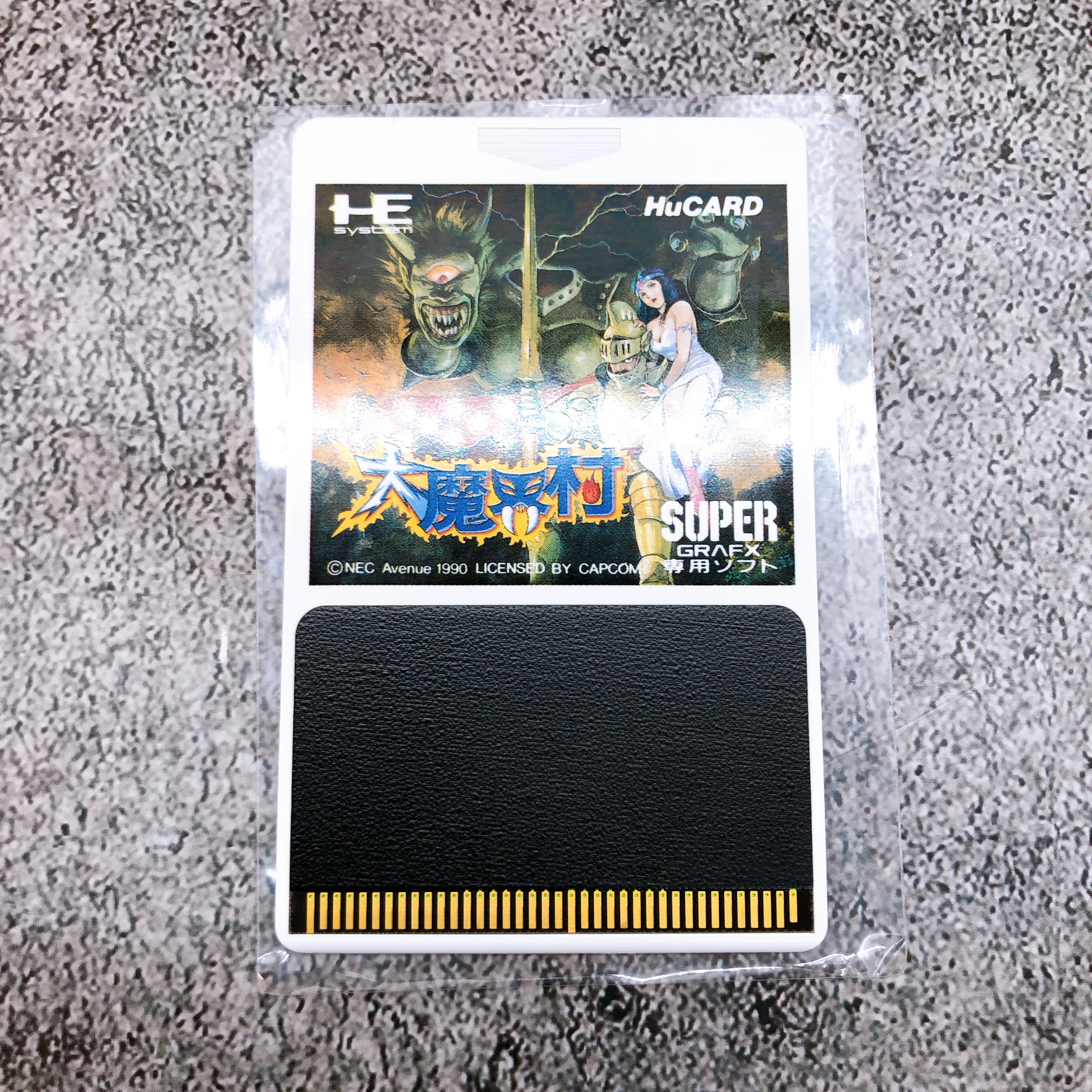 PC Engine Hu Card Daimakaimura Ghouls 'n Ghosts SUPER GRAFX Retro Game Japan