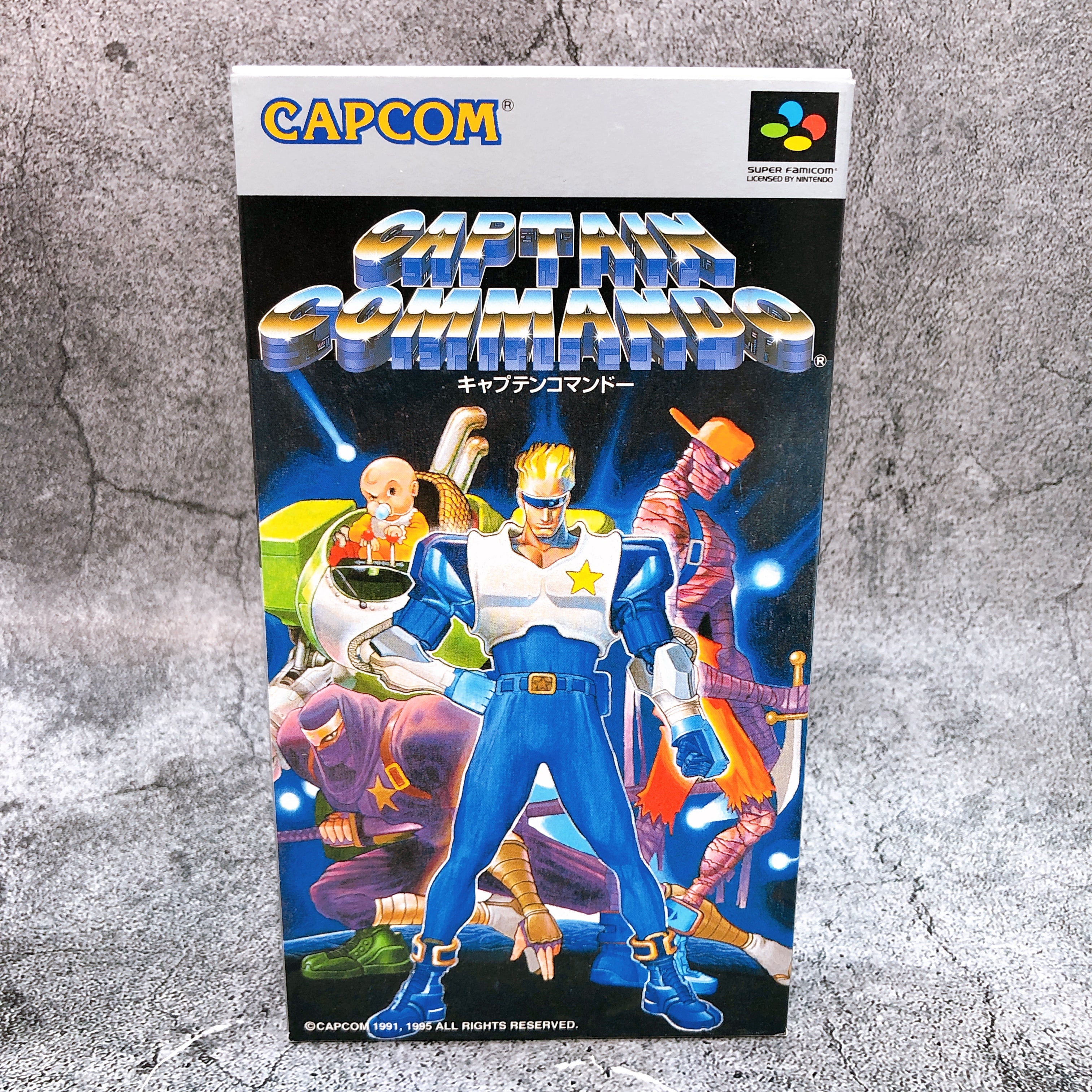 Nintendo Super Famicom Captain Commando Capcom Japan SNES SFC Game in Stock