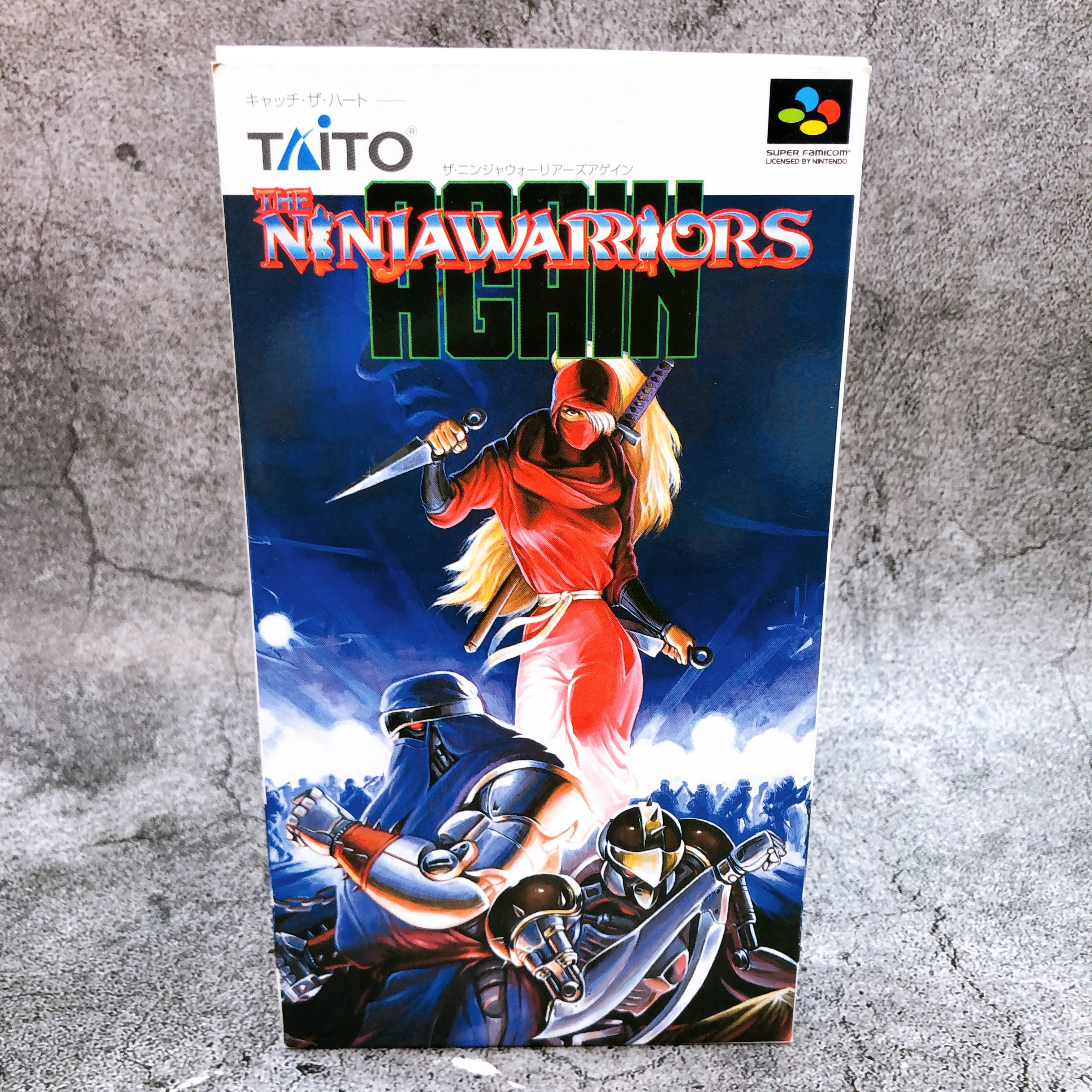 Nintendo Super Famicom Ninja Warriors Again Taito Japan SNES SFC Game in Stock