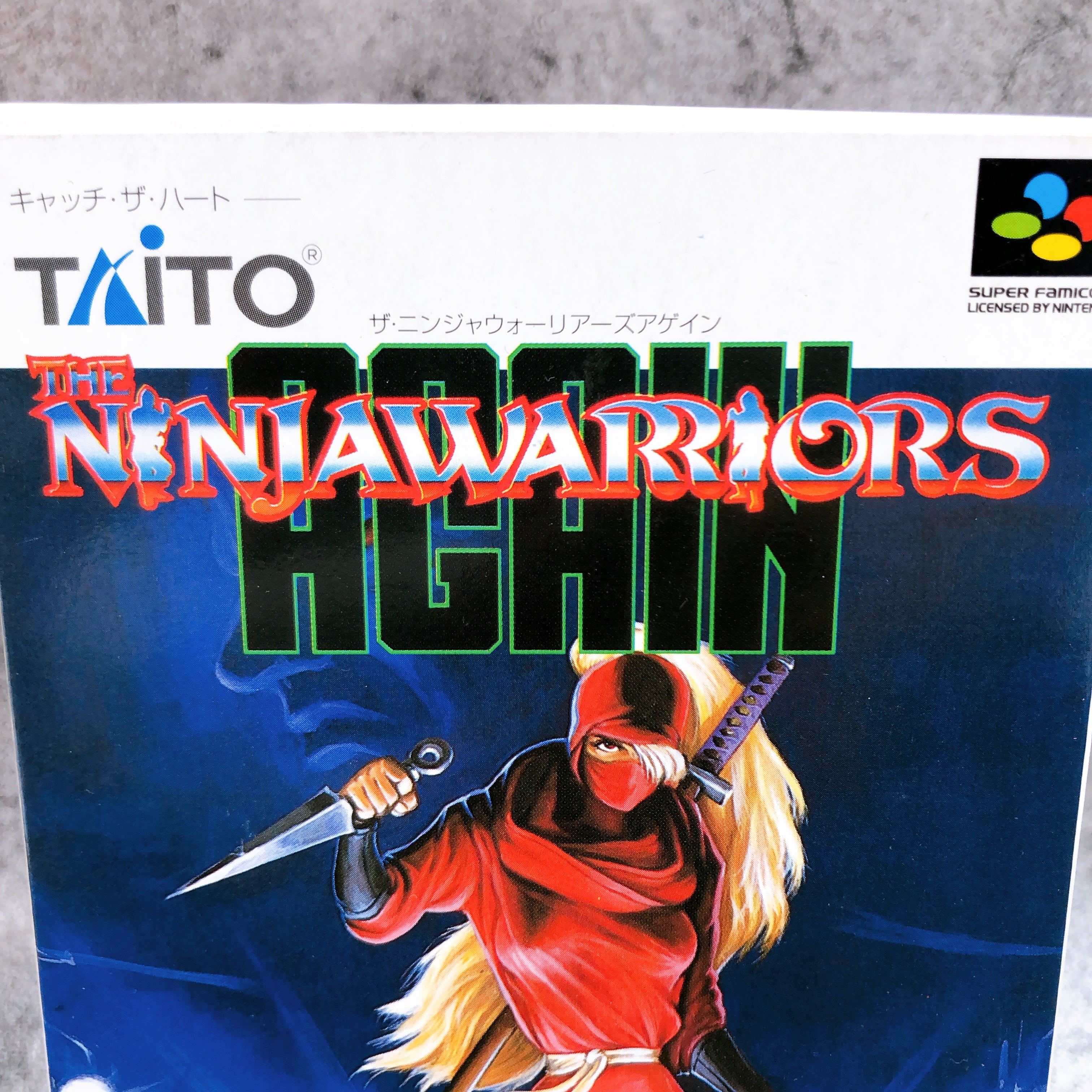 Nintendo Super Famicom Ninja Warriors Again Taito Japan SNES SFC Game in Stock