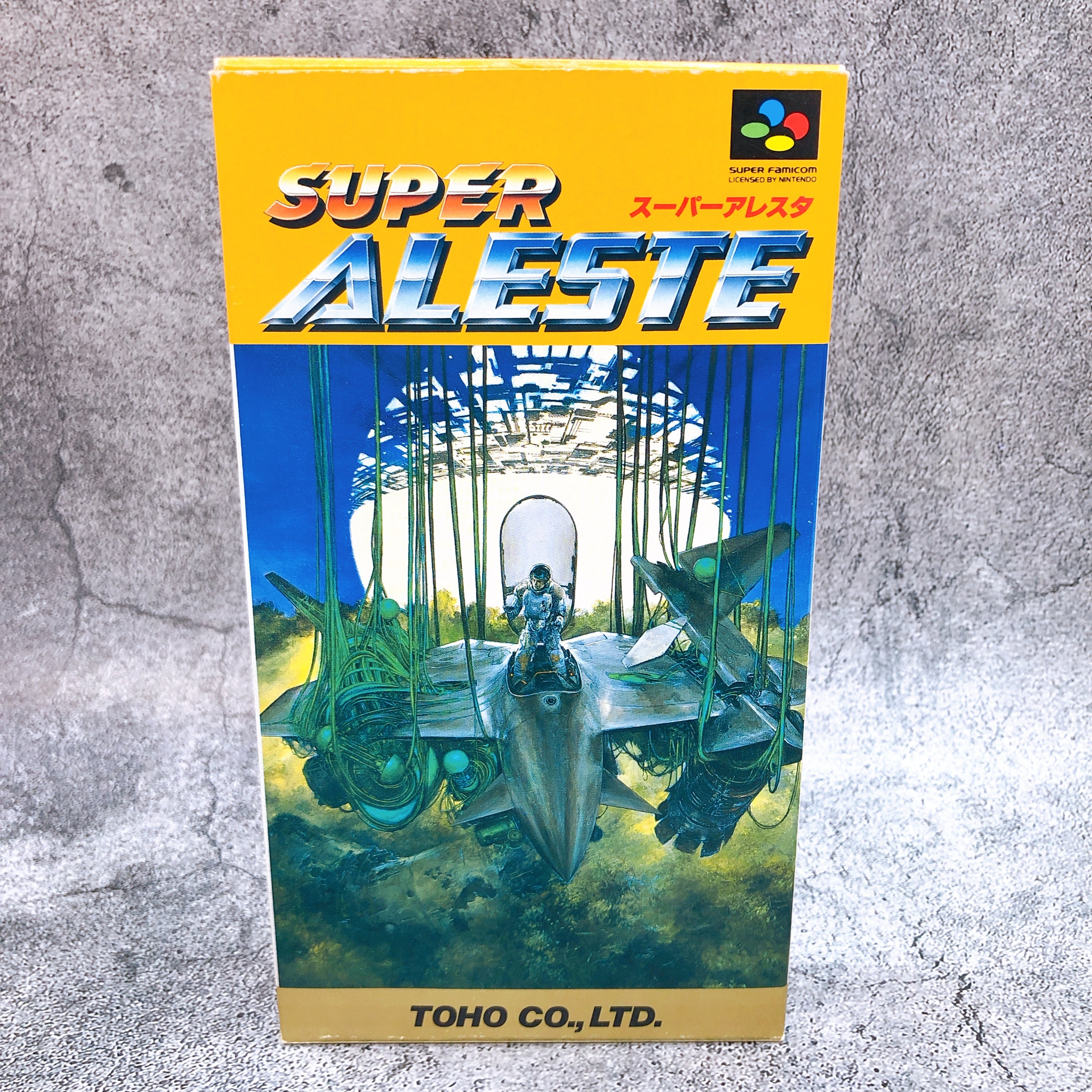 Nintendo Super Famicom Super Aleste Toho Japan Shooting SNES SFC Game in Stock