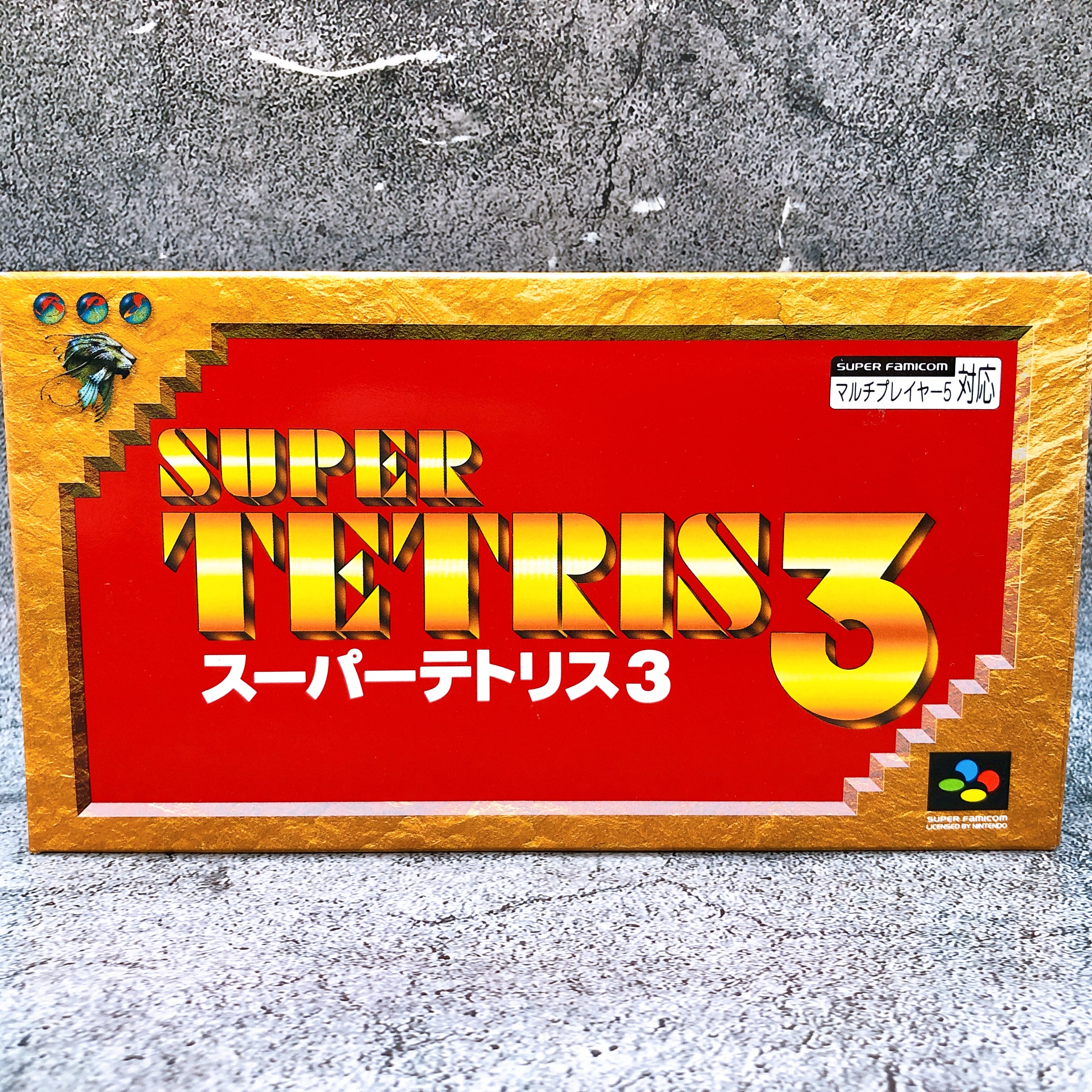 Nintendo Super Famicom SUPER TETRIS 3 Puzzle BPS Japan SNES SFC Game in Stock