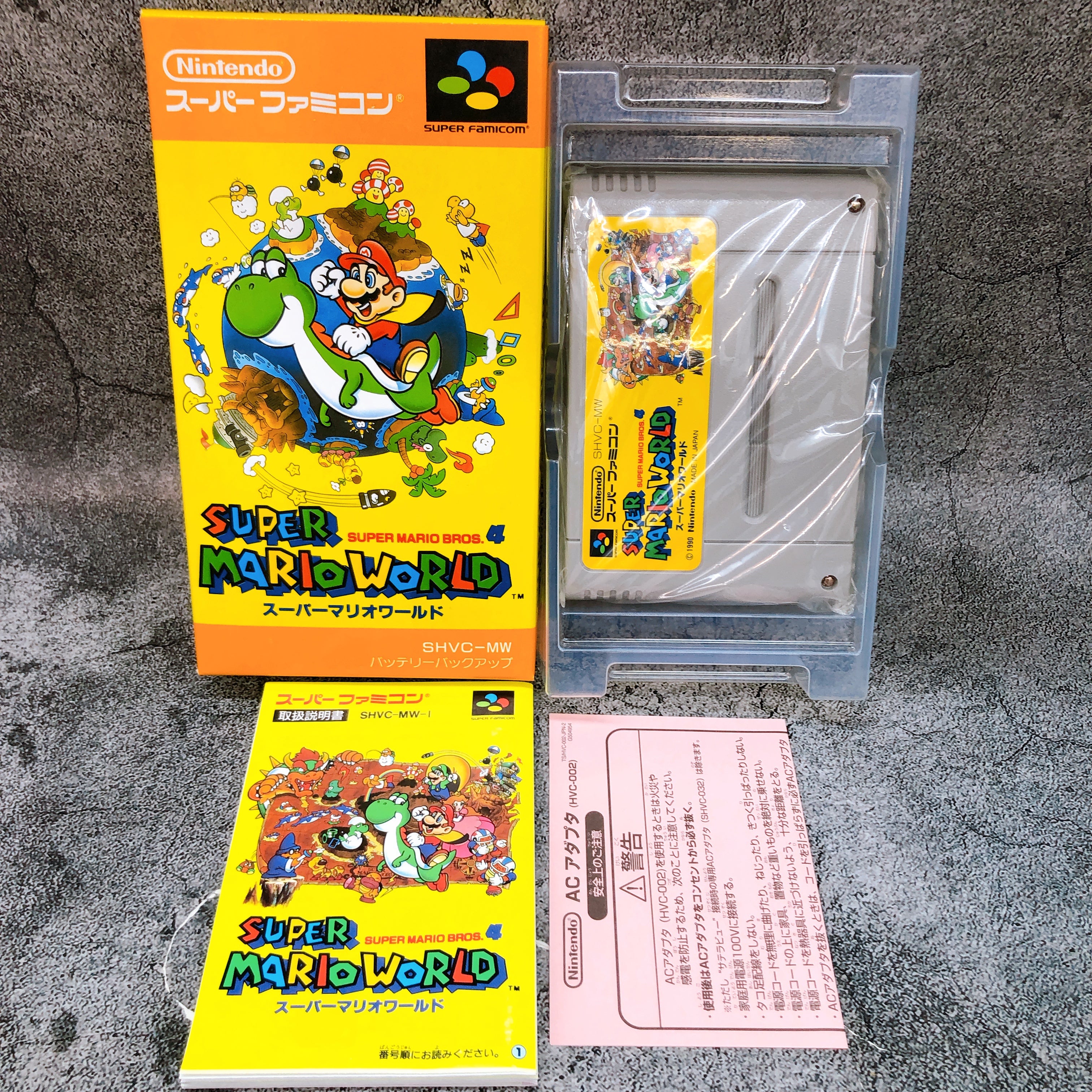Nintendo Super Famicom Super Mario World Japan SNES SFC Game in Stock