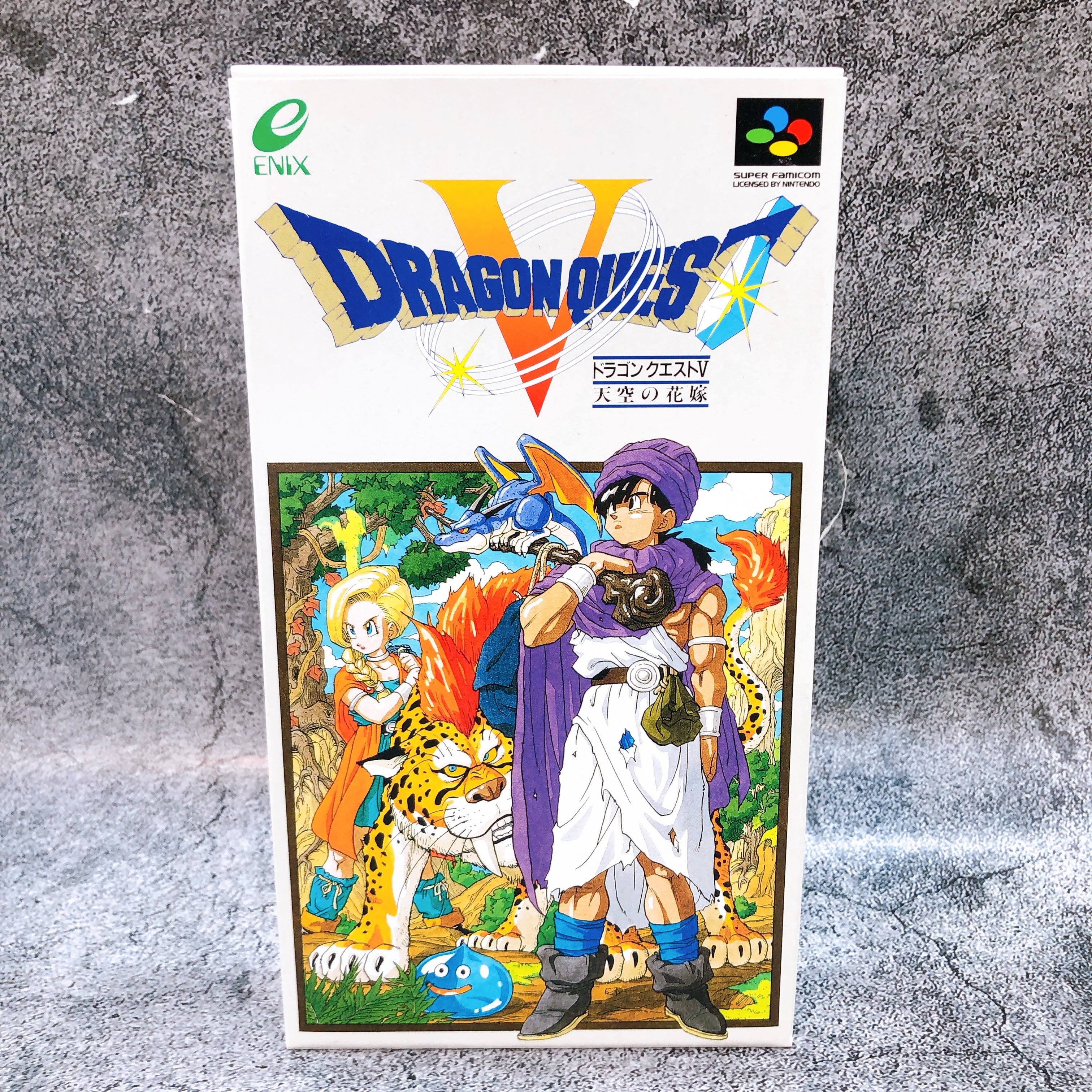 Nintendo Super Famicom Dragon Quest V Hand of the Heavenly Bride SFC Enix Japan