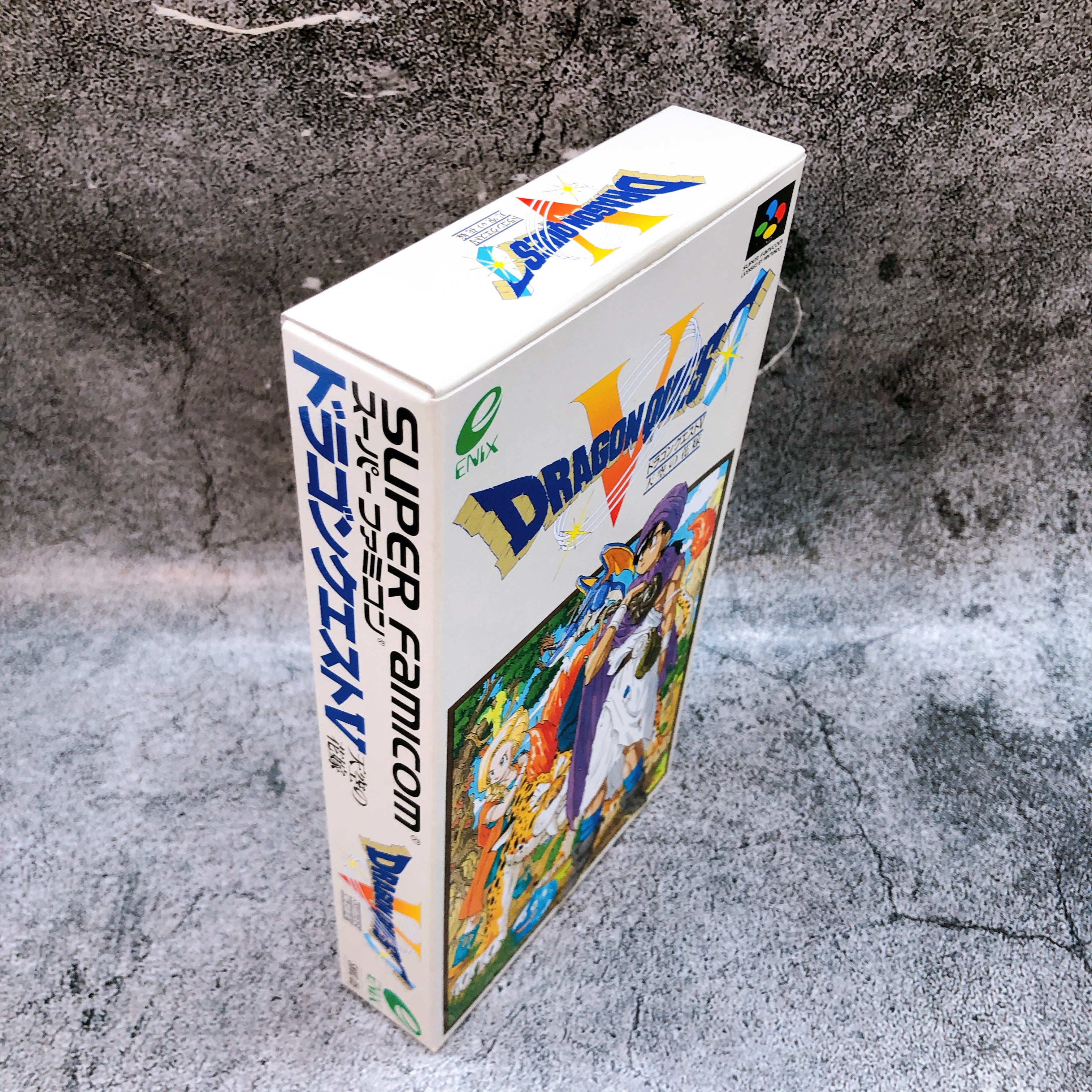 Nintendo Super Famicom Dragon Quest V Hand of the Heavenly Bride SFC Enix Japan