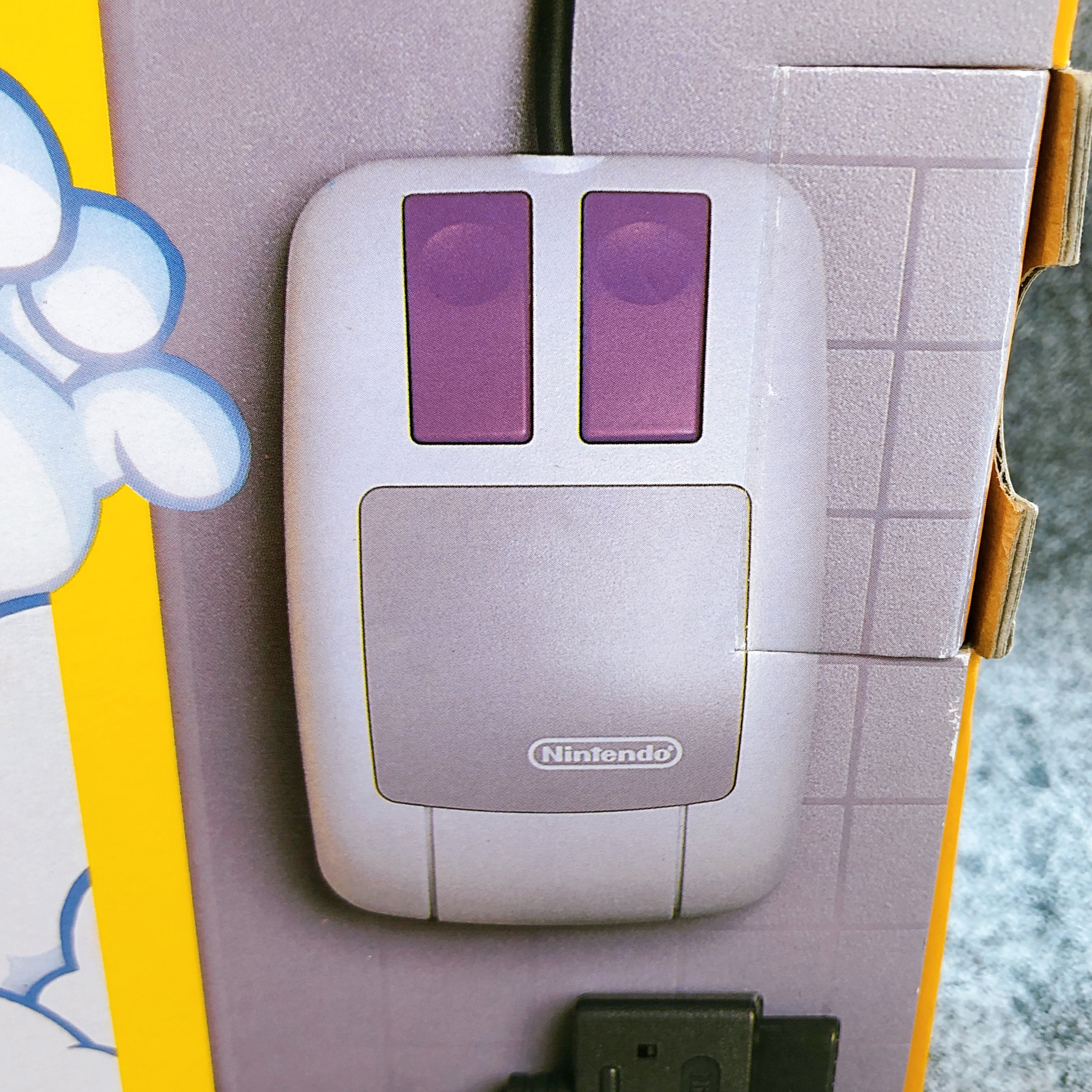 Nintendo Super Famicom Mario & Wario Mouse SET Japan SNES SFC Game
