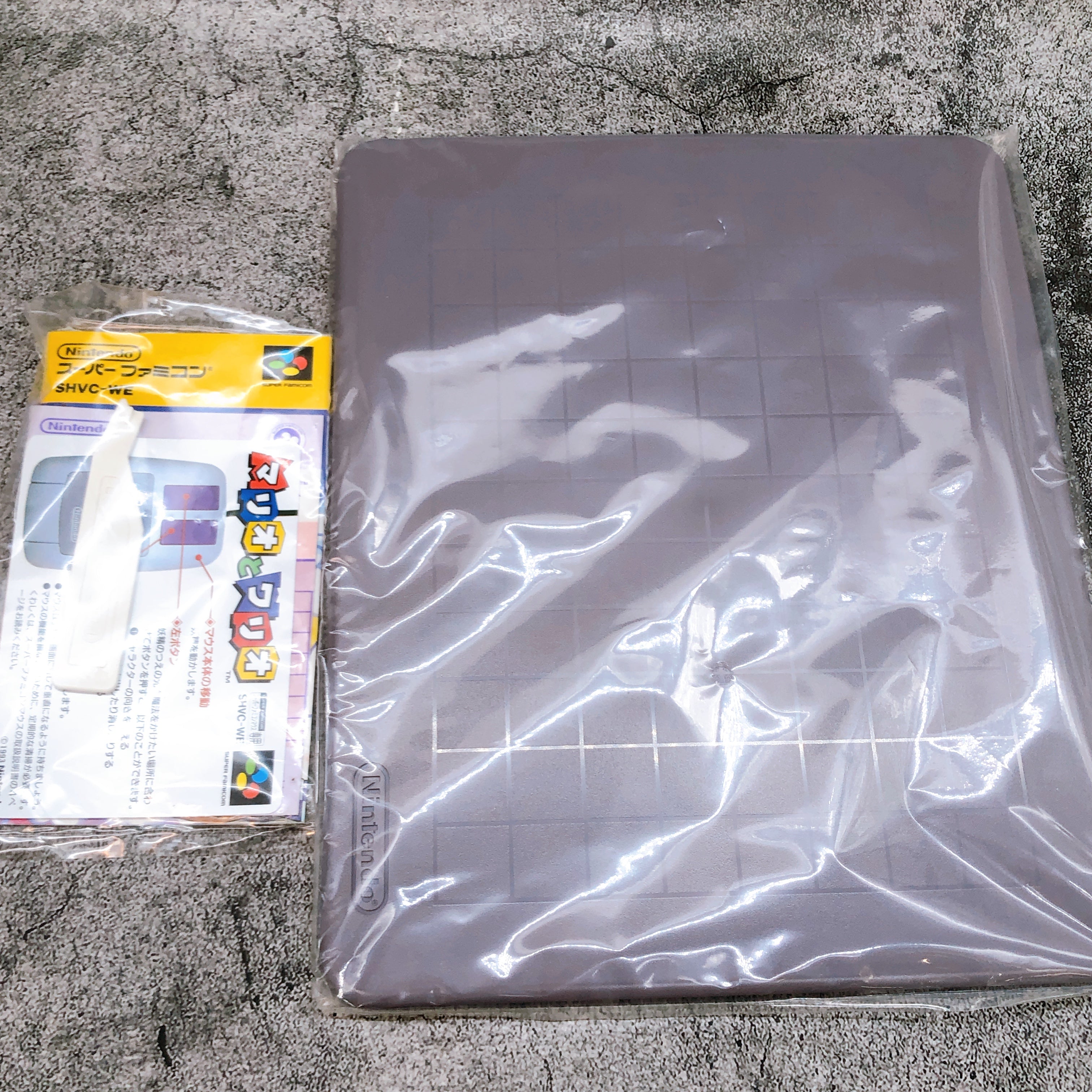 Nintendo Super Famicom Mario & Wario Mouse SET Japan SNES SFC Game