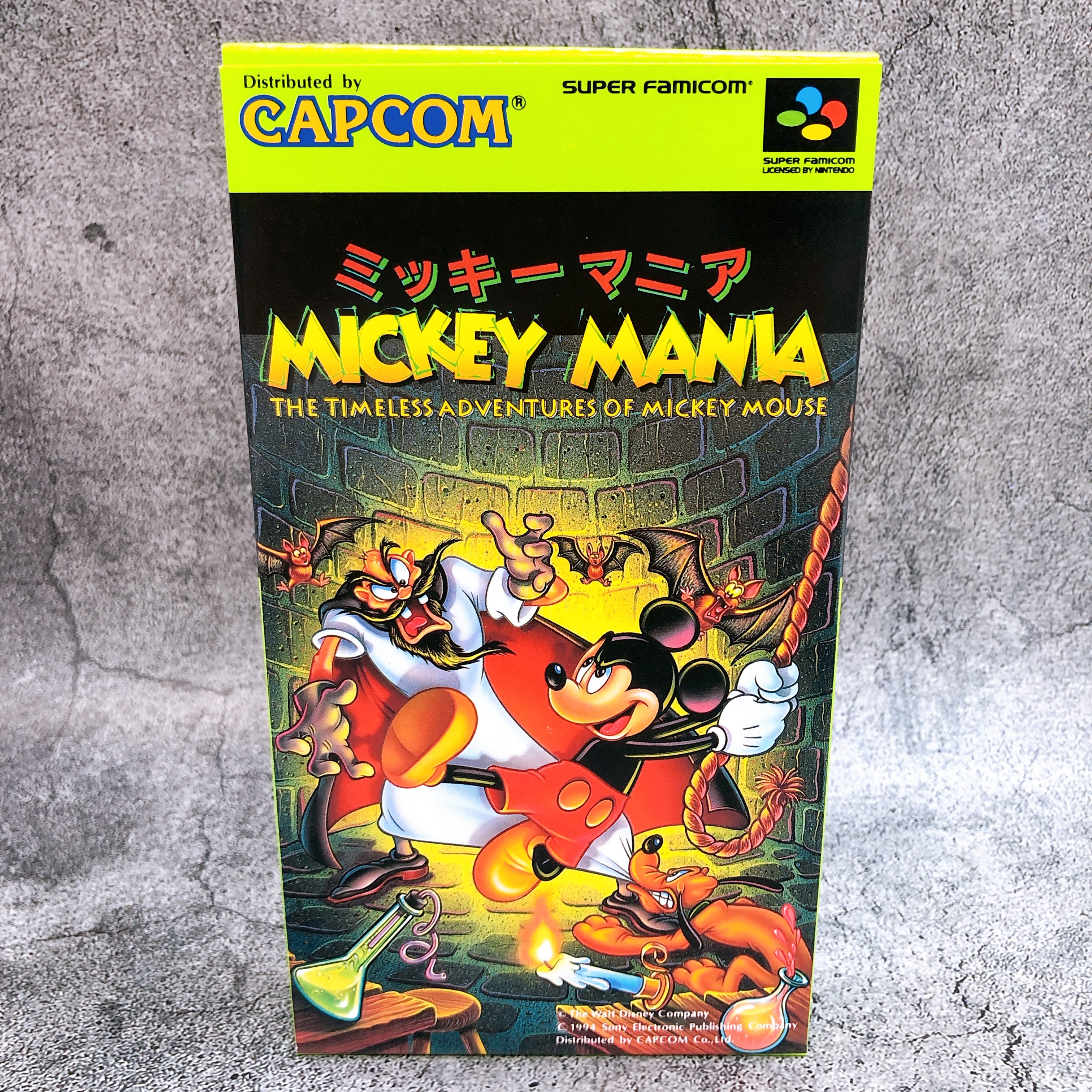 Nintendo Super Famicom Mickey Mania Capcom Japan SNES SFC Game in Stock