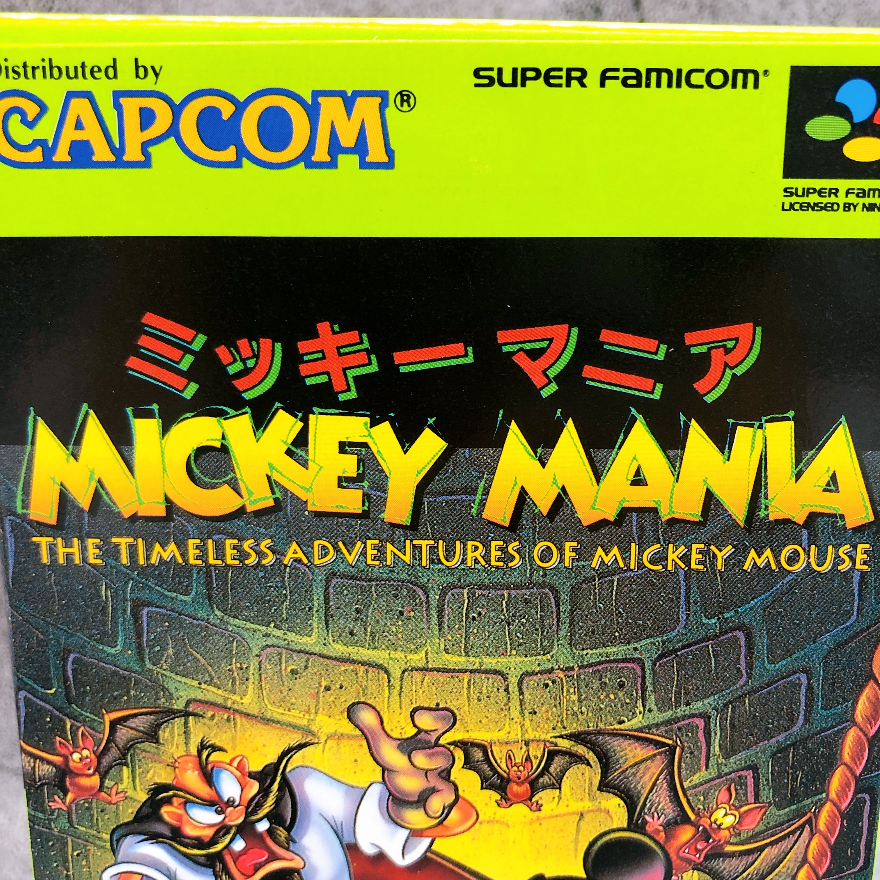 Nintendo Super Famicom Mickey Mania Capcom Japan SNES SFC Game in Stock
