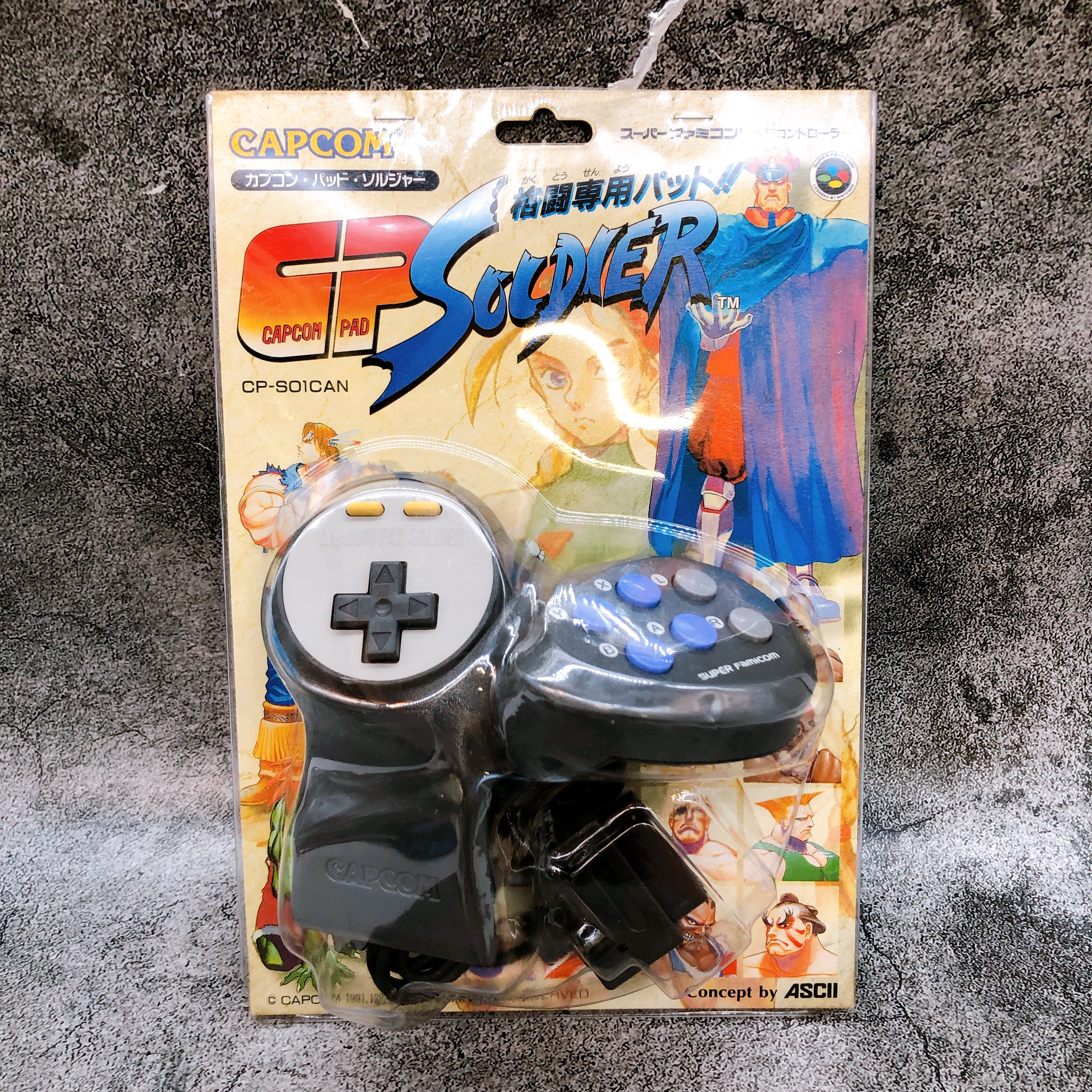 Nintendo Super Famicom CAPCOM PAD SOLDIER Controller CP-S01CAN SNES SF