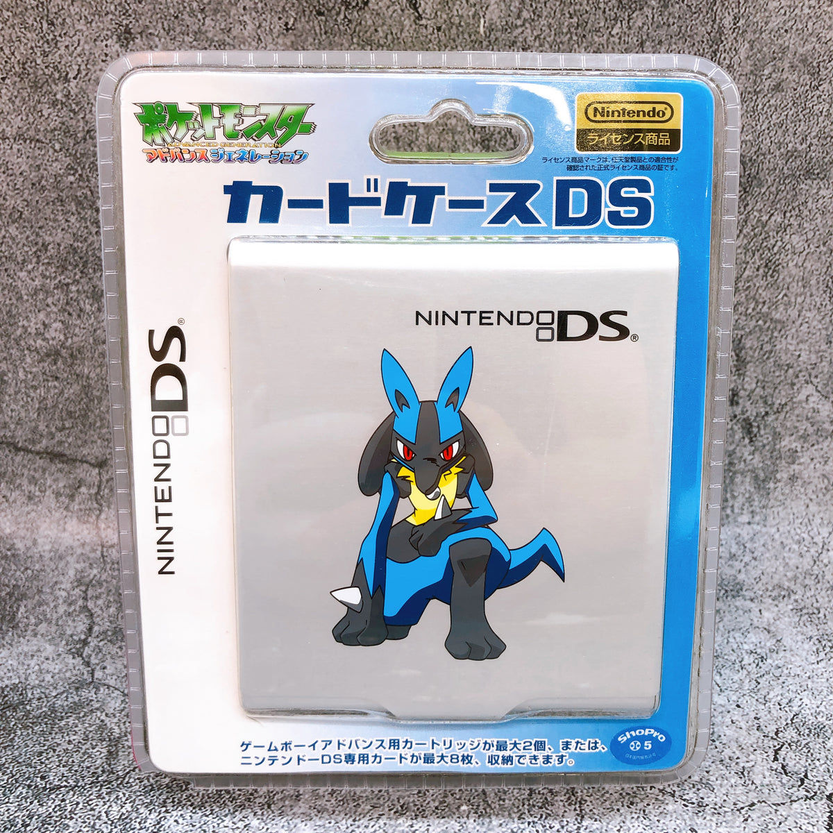 Pokemon Lucario Nintendo DS/GBA Card Cartridge Case Game Accessories Sealed NEW