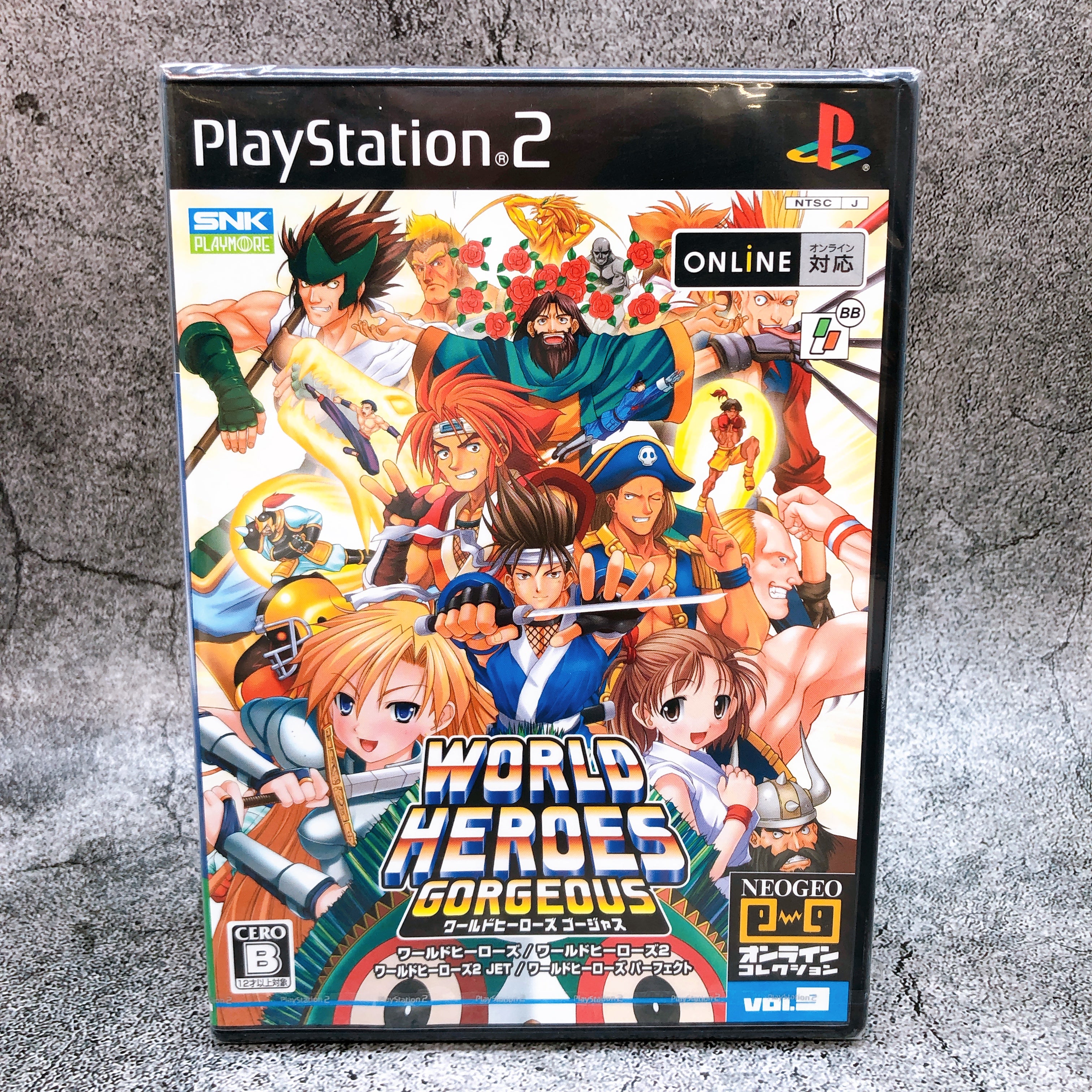 Playstation 2 World Heroes Gorgeous PS2 SNK Fighting Japan Game Sealed New