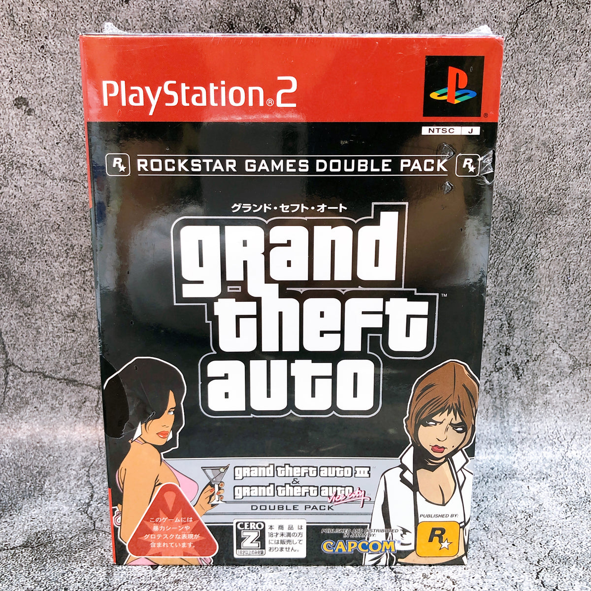 PlayStation 2 Grand Theft Auto Double Pack PS2 Rockstar Games Capcom Japan NEW