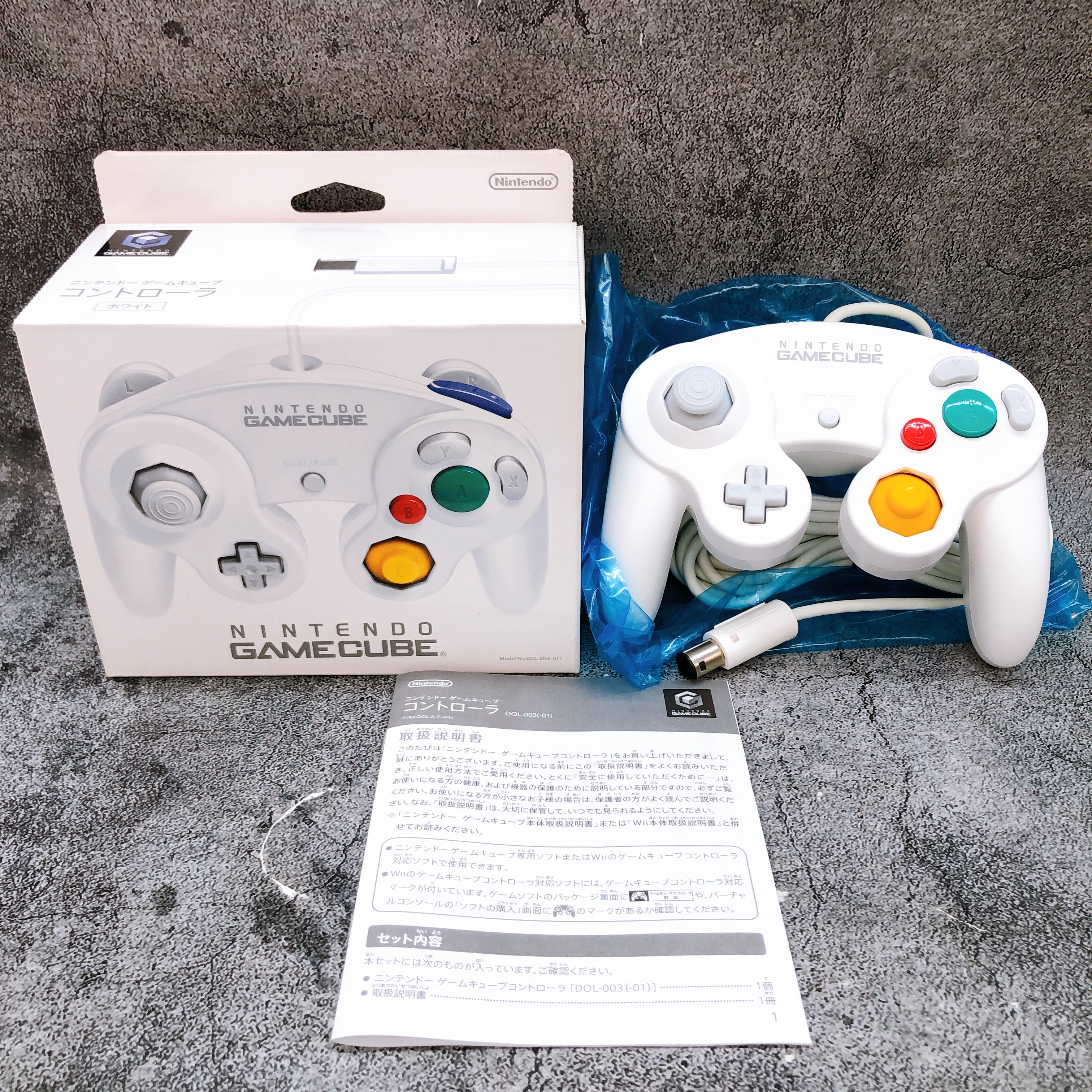 Nintendo GameCube Controller White DOL-A-CWA GC Official Product Japan FASTSHIP
