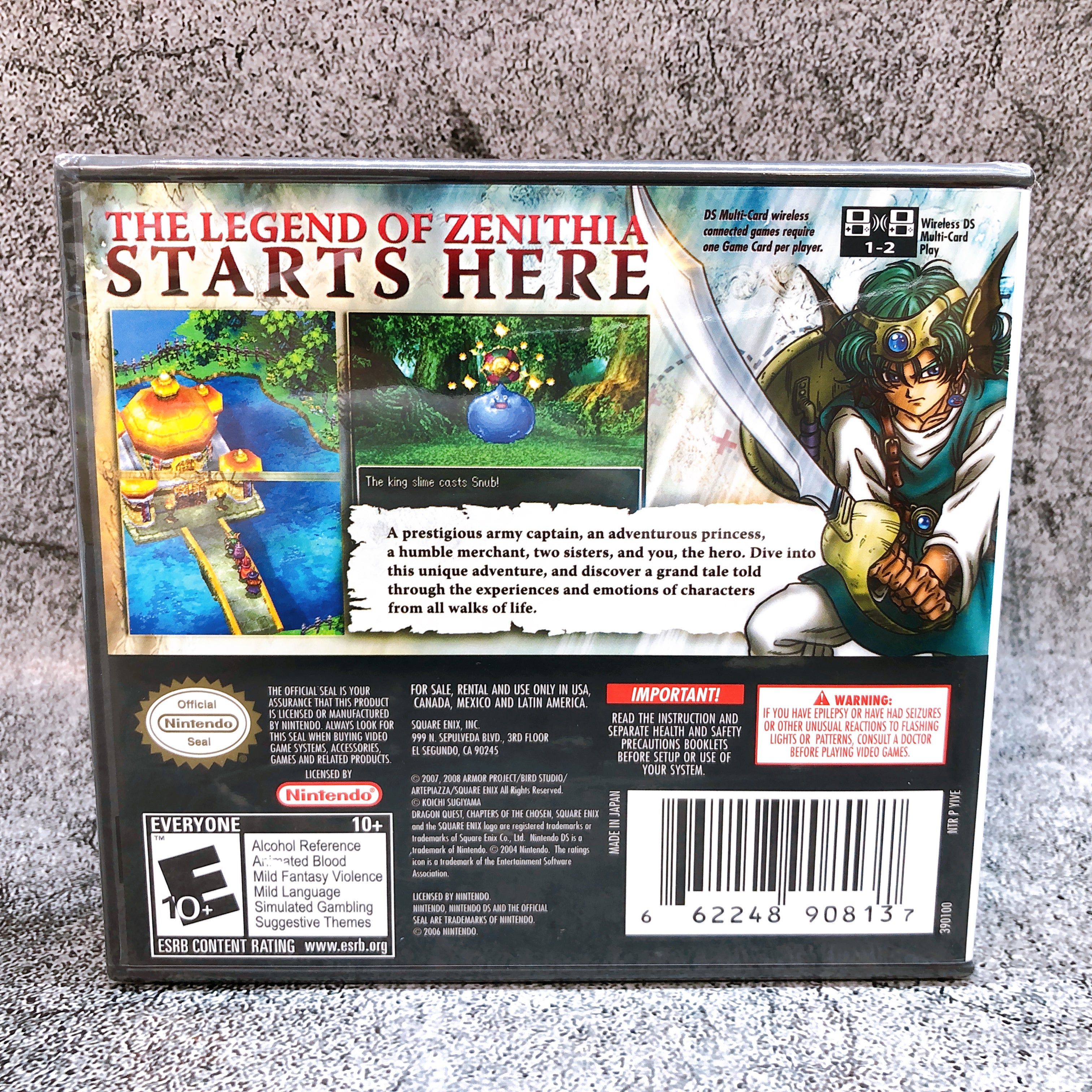 Nintendo DS Dragon Quest IV Chapters of the Chosen Square Enix Game AUTHENTIC