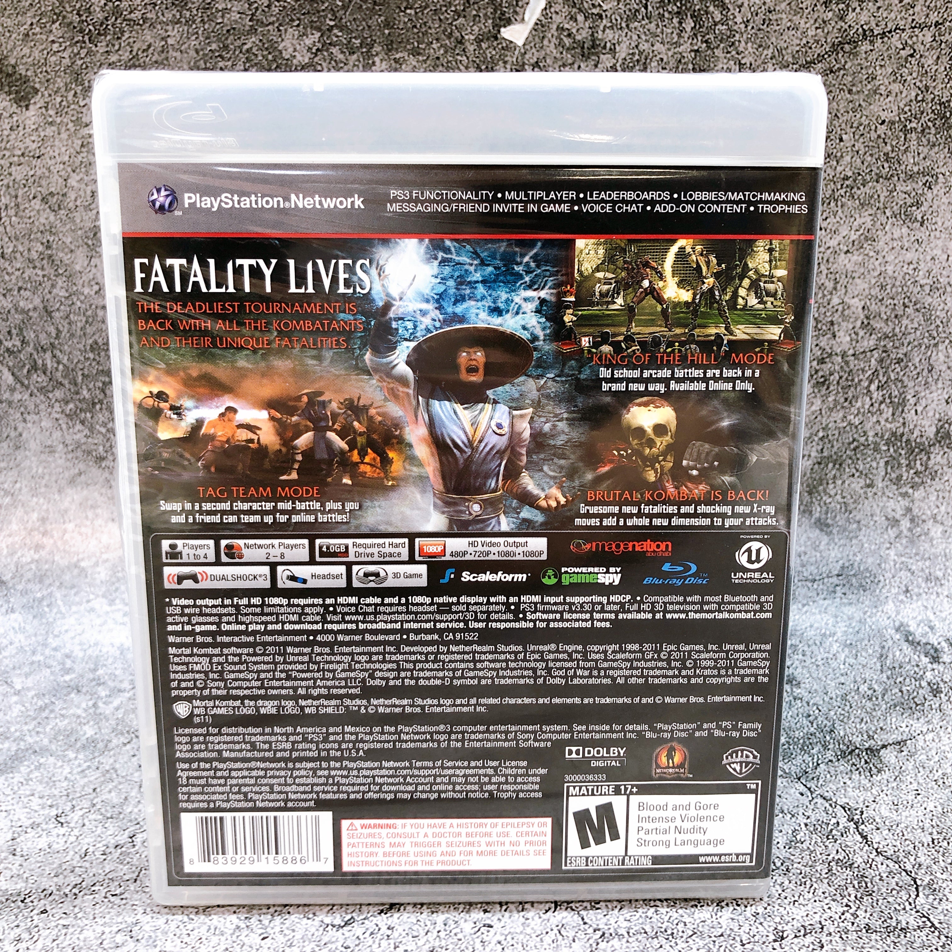 Playstation 3 Mortal Kombat PS3 Warner Bros. Sony USA Game Sealed New