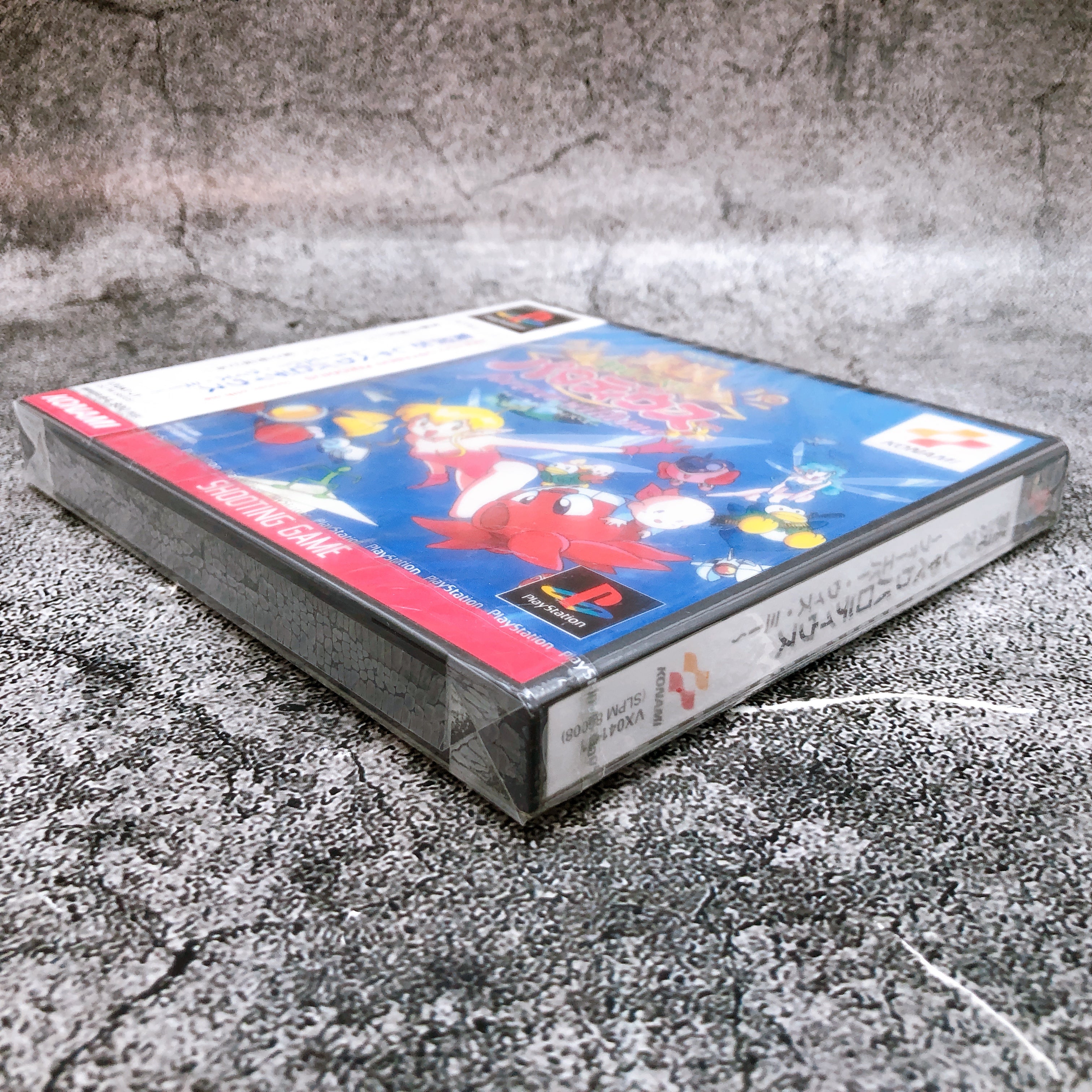 PS1 Jikkyou Oshaberi Parodius Forever with Me Konami Shooting Game Sealed New