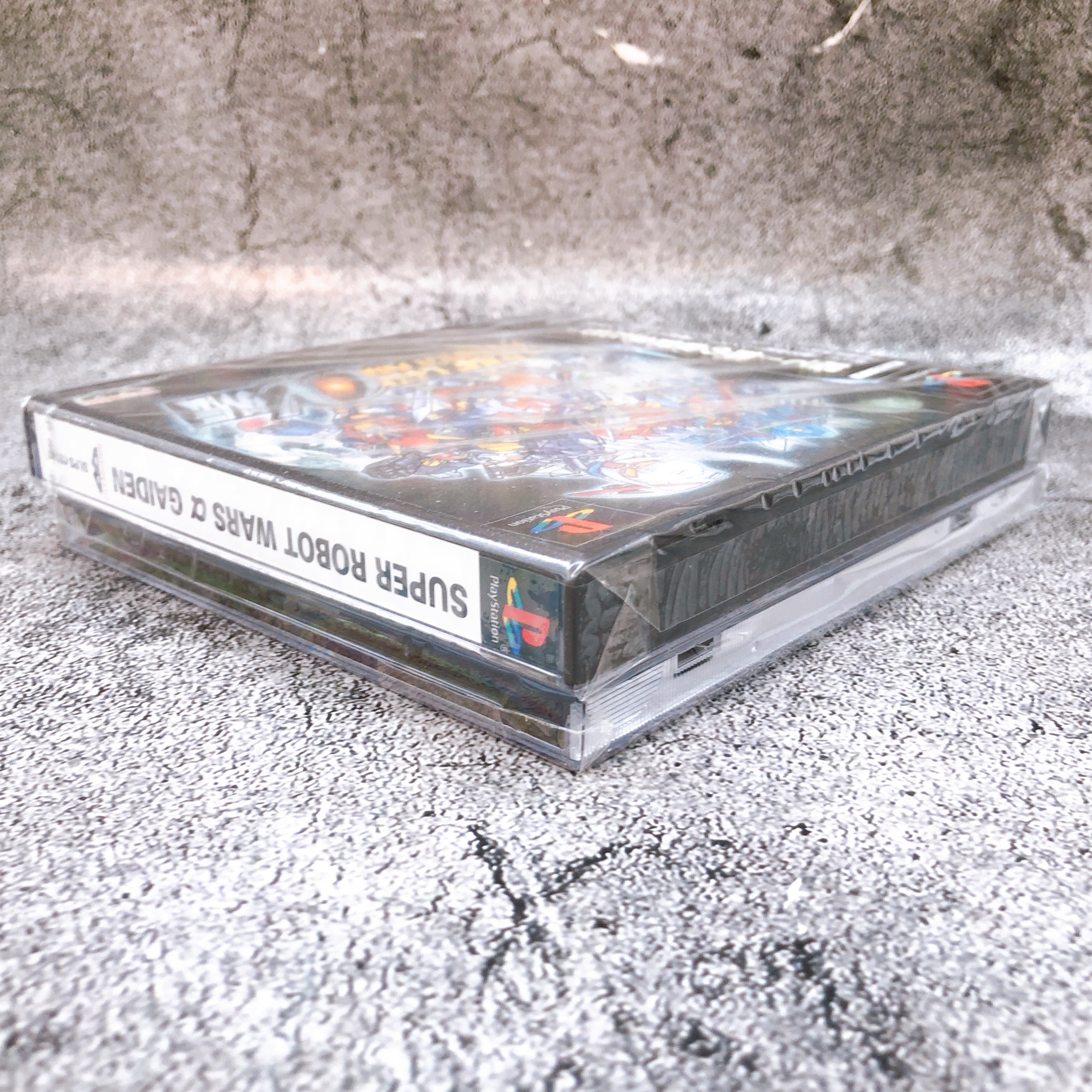 PS1 Super Robot Wars Alpha Gaiden & Memory Card Case Set Japan Game Sealed NEW