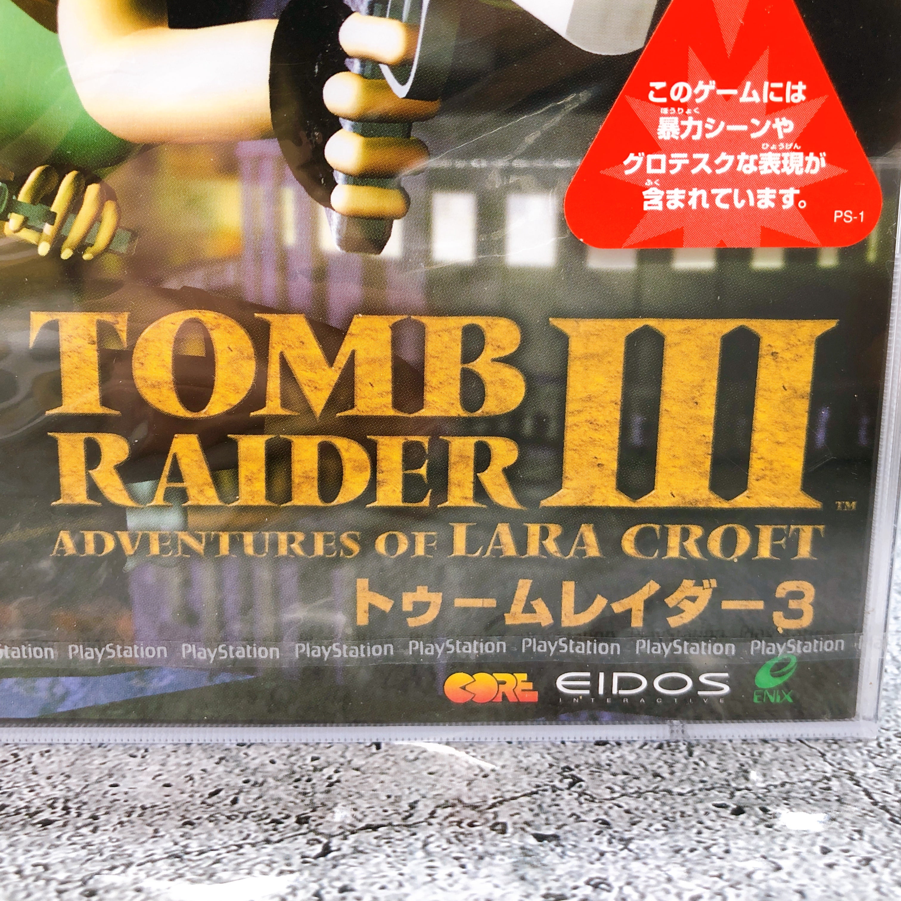 Playstation Tomb Raider III 3 Adventures of Lara Croft PS1 ENIX Game Sealed NEW