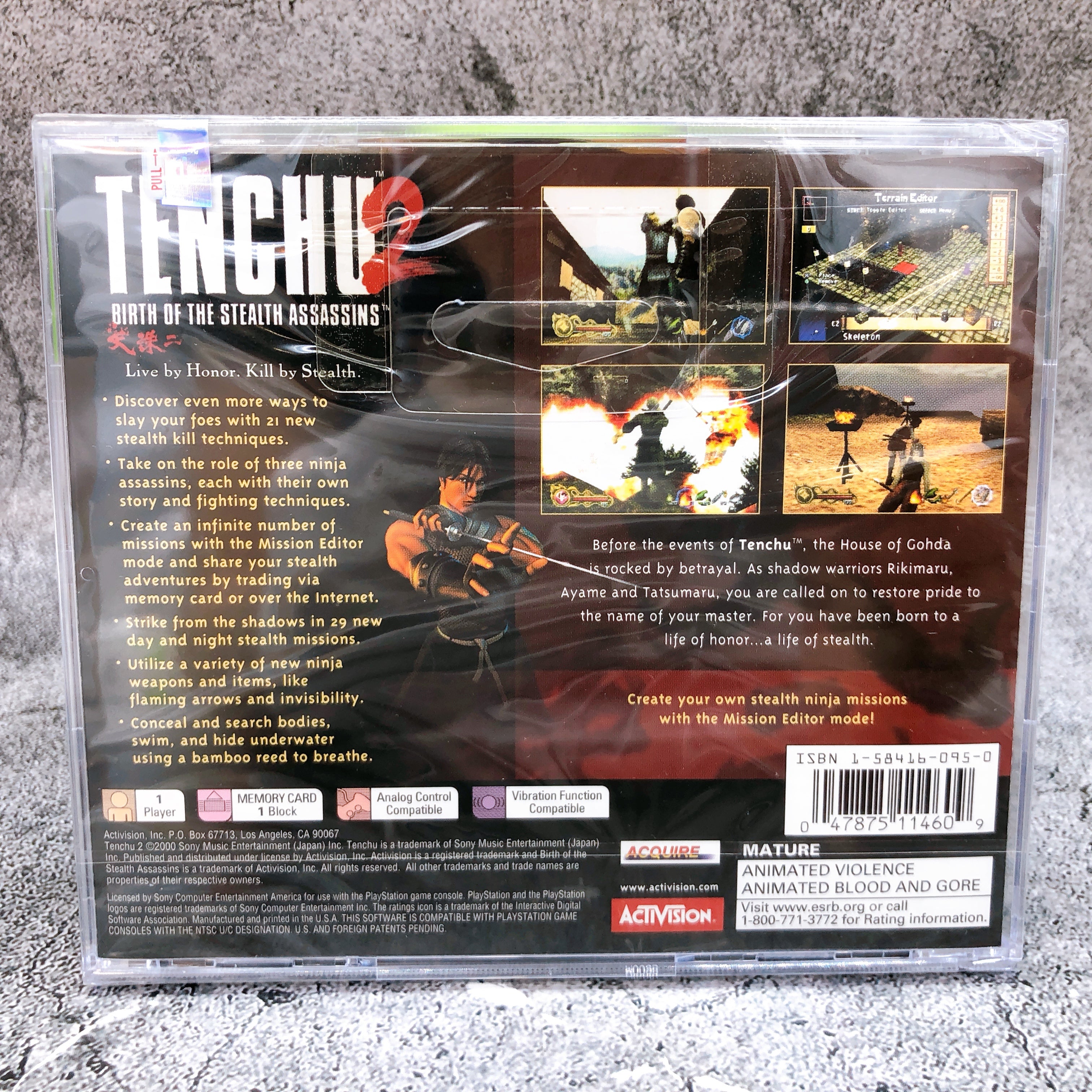 Playstation Tenchu 2 Birth of the Stealth Assassins PS1 NTSC-U/C Game Sealed New