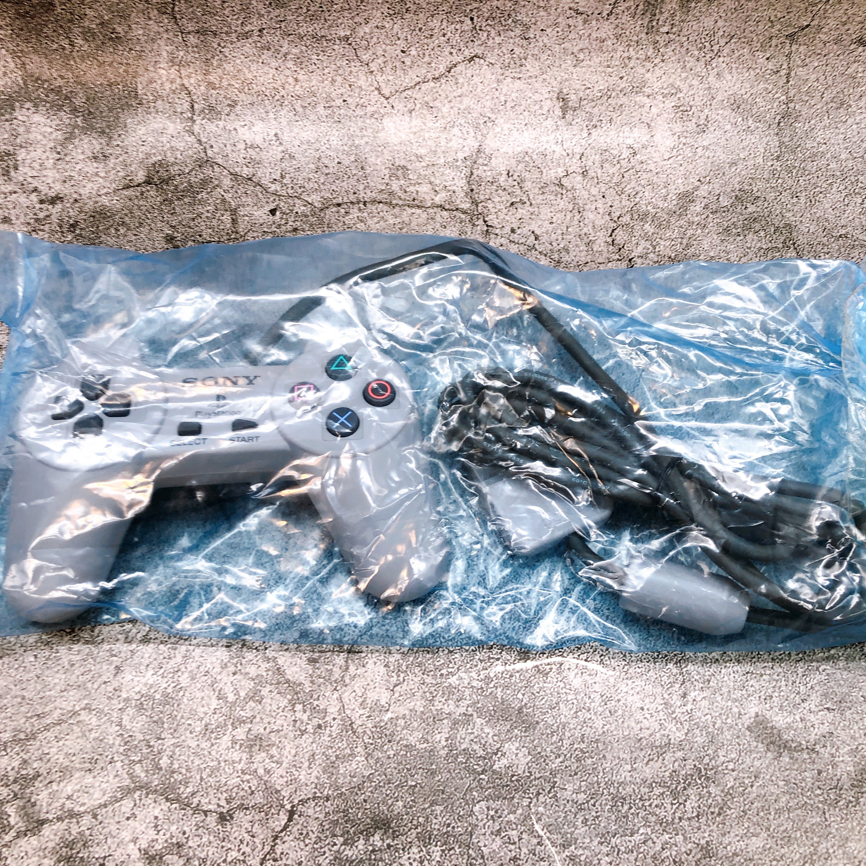 PS1 2m Long Cable Controller Pad SCPH-1080 Boxed Gray Sony Playstation Official