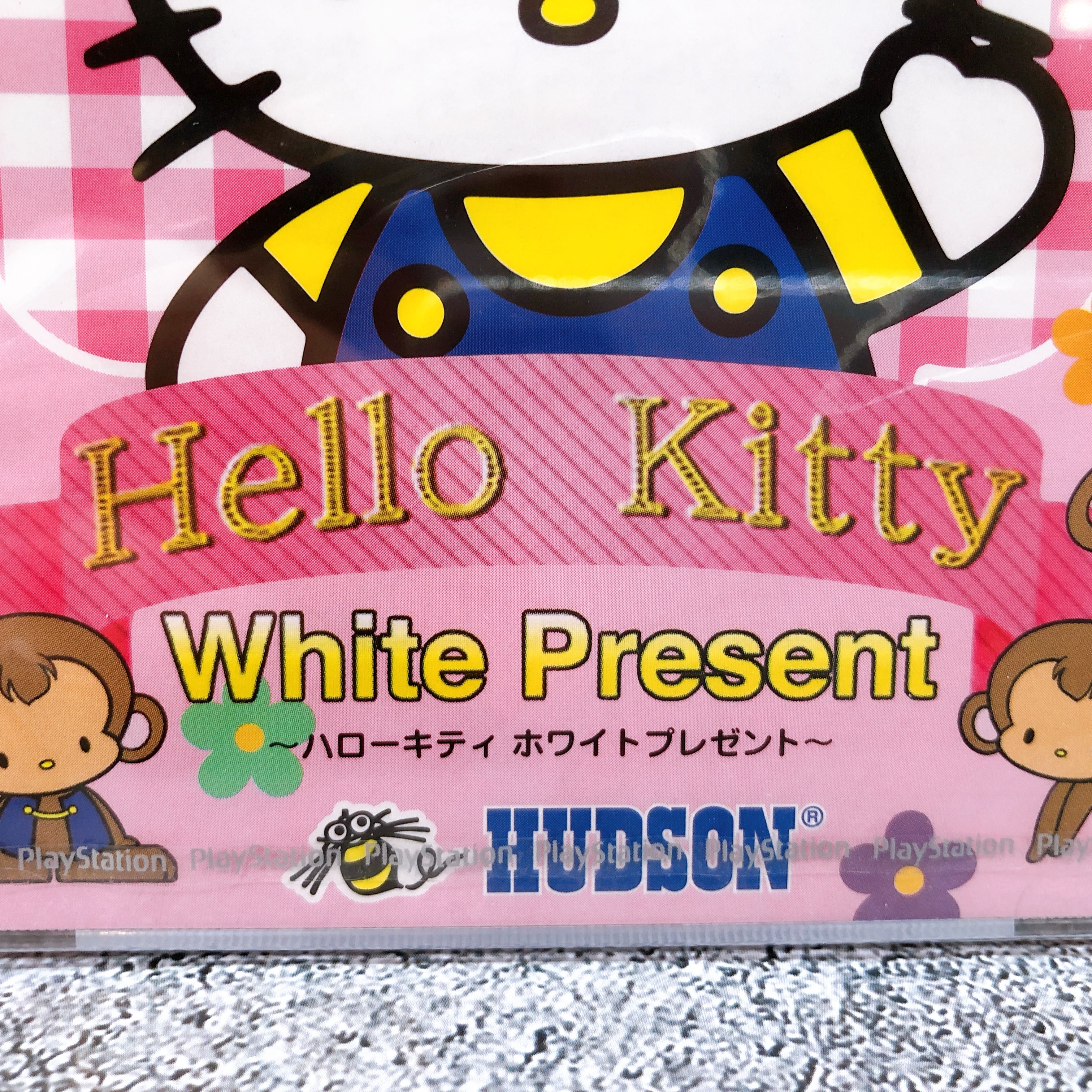 Playstation Hello Kitty White Present PS1 Hudson Sony Puzzle Game Sealed New